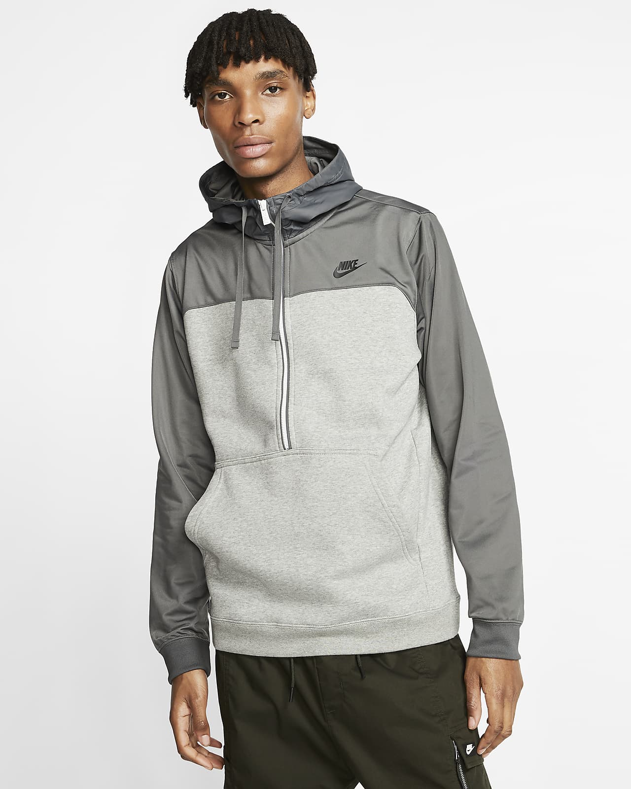 Nike Sportswear Men's Fleece 1/2-Zip Hoodie - CU0122-063