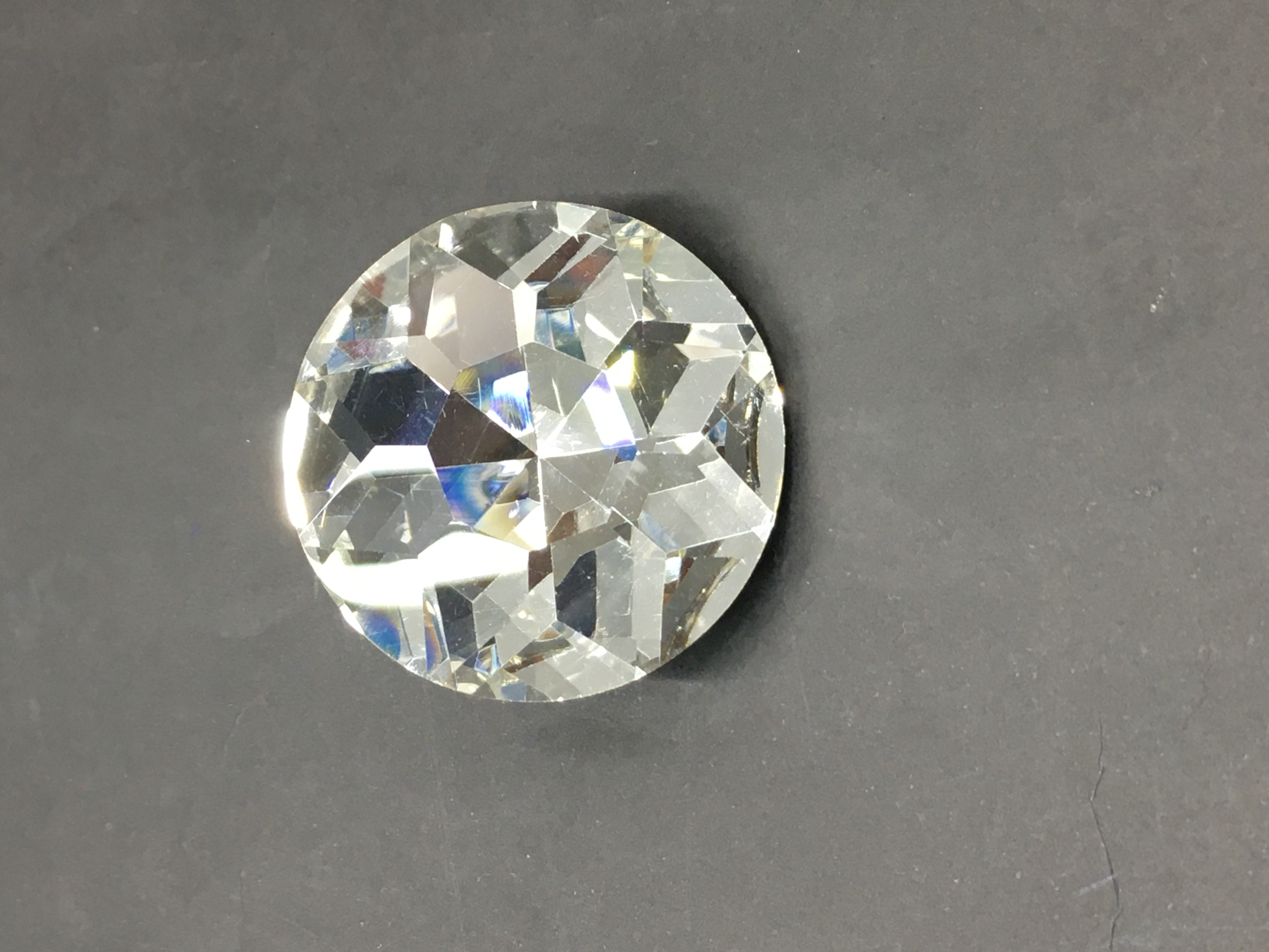 Taşlı düğme/ kristal tek taş düğme 3,5 cm/ 1 adet  5277151012976