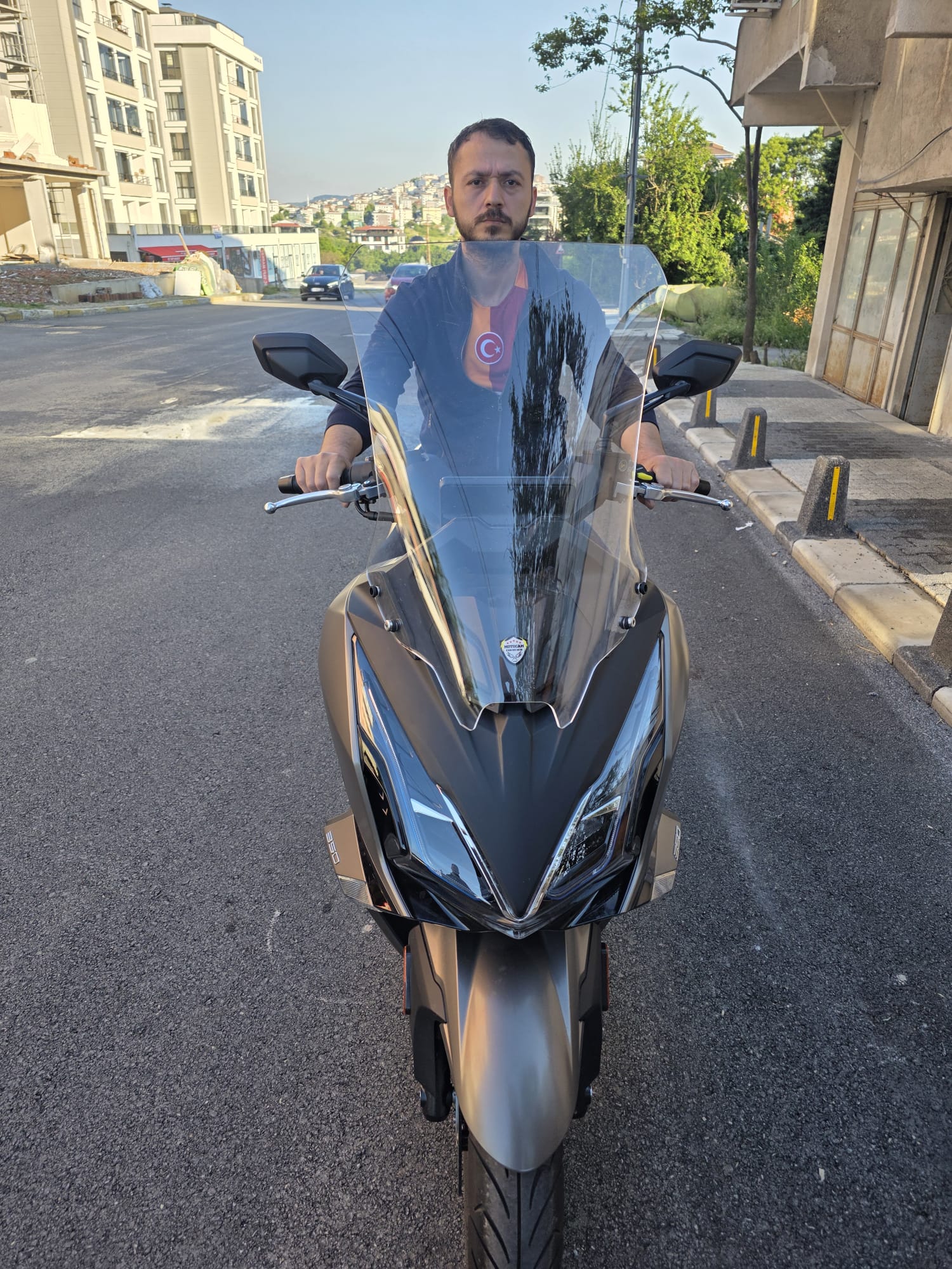 Kymco Downtown GT 350 Siperlik Ön Cam 2025 Model 62cm Şeffaf Renkli 4mm