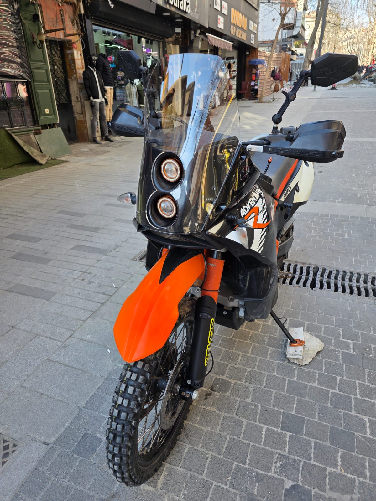 KTM 950-990 Adventure KİT RALLY Replikaa Siperlik Ön Cam 51cm Şeffaf Renkli 4mm