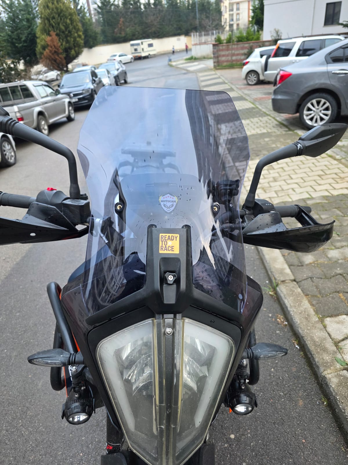 KTM Duke 390 Siperlik Ön Cam 2013-2023 Model 57cm Füme Renkli UZUN CAM