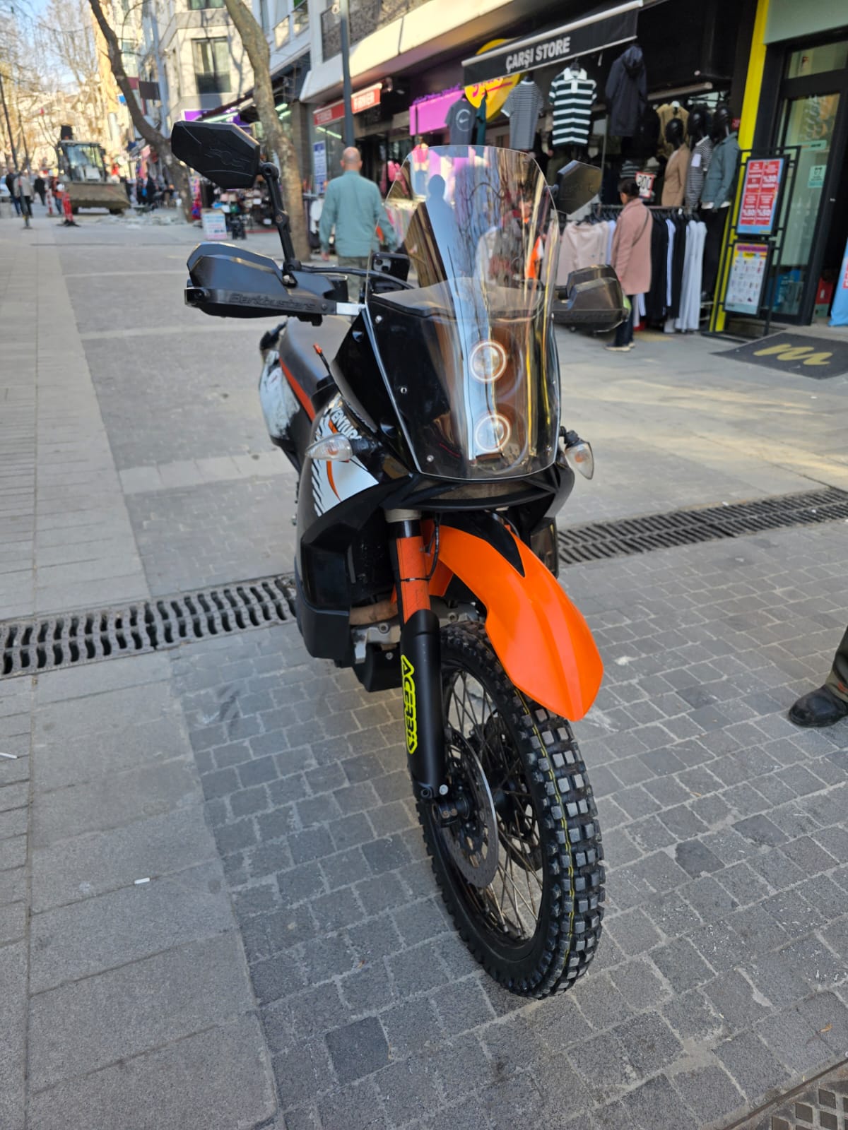 KTM 950-990 Adventure KİT RALLY Replikaa Siperlik Ön Cam 51cm Tam şeffaf Renkli 4mm