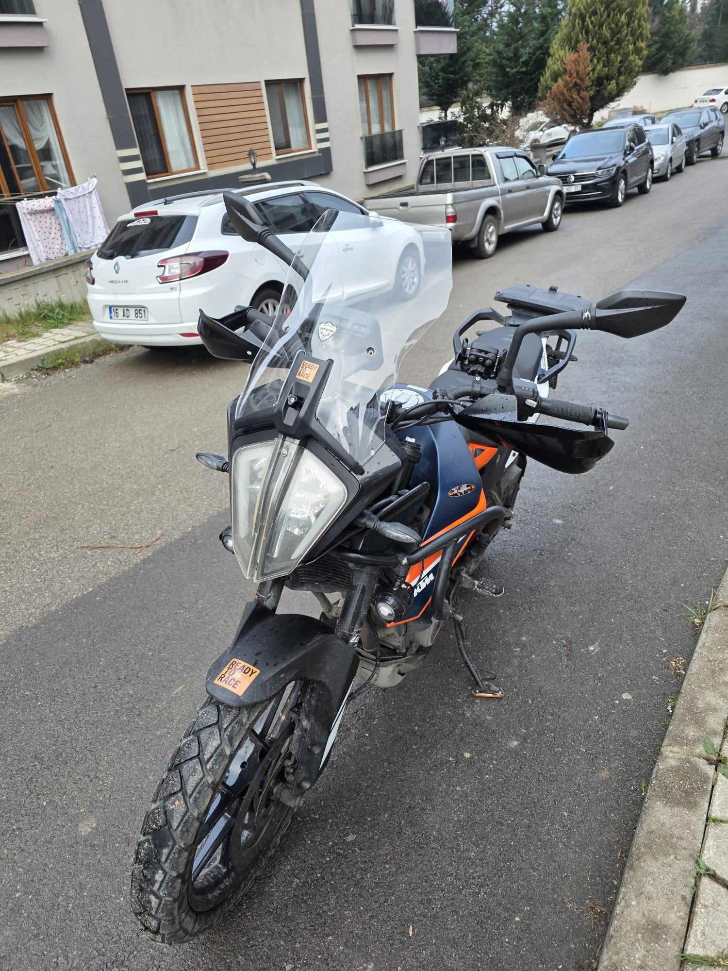 KTM Duke 390 Siperlik Ön Cam 2013-2023 Model 57cm Şeffaf Renkli UZUN CAM