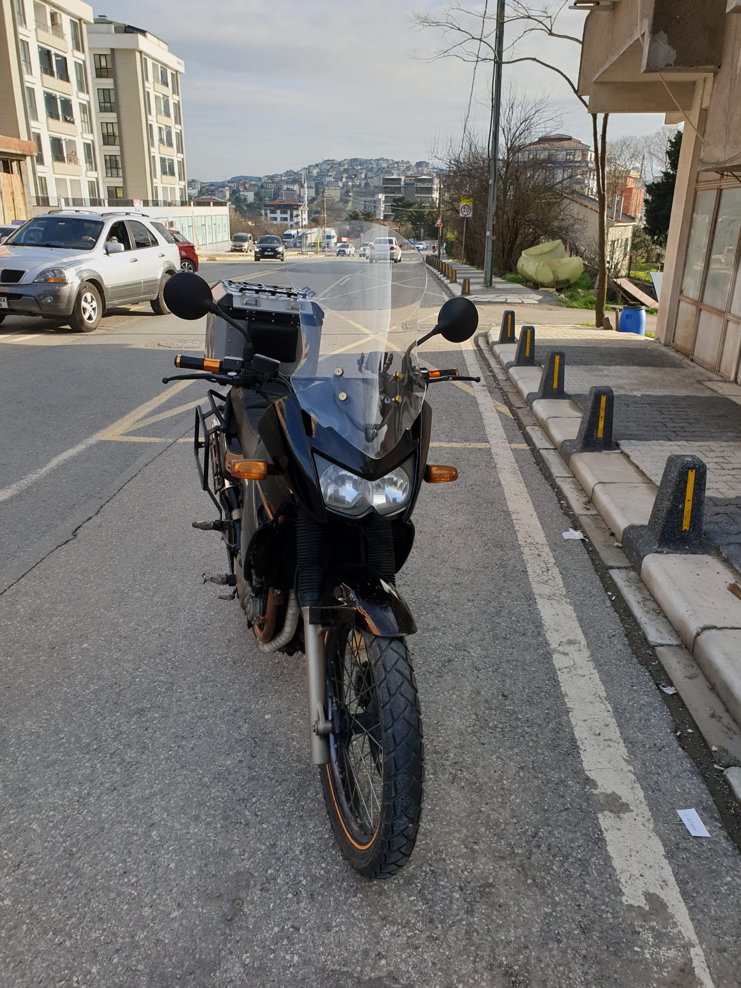 Kawasaki KLE 500 Siperlik Ön Cam 2005-2008 Model 58cm Şeffaf Renkli 4mm UZUN CAM