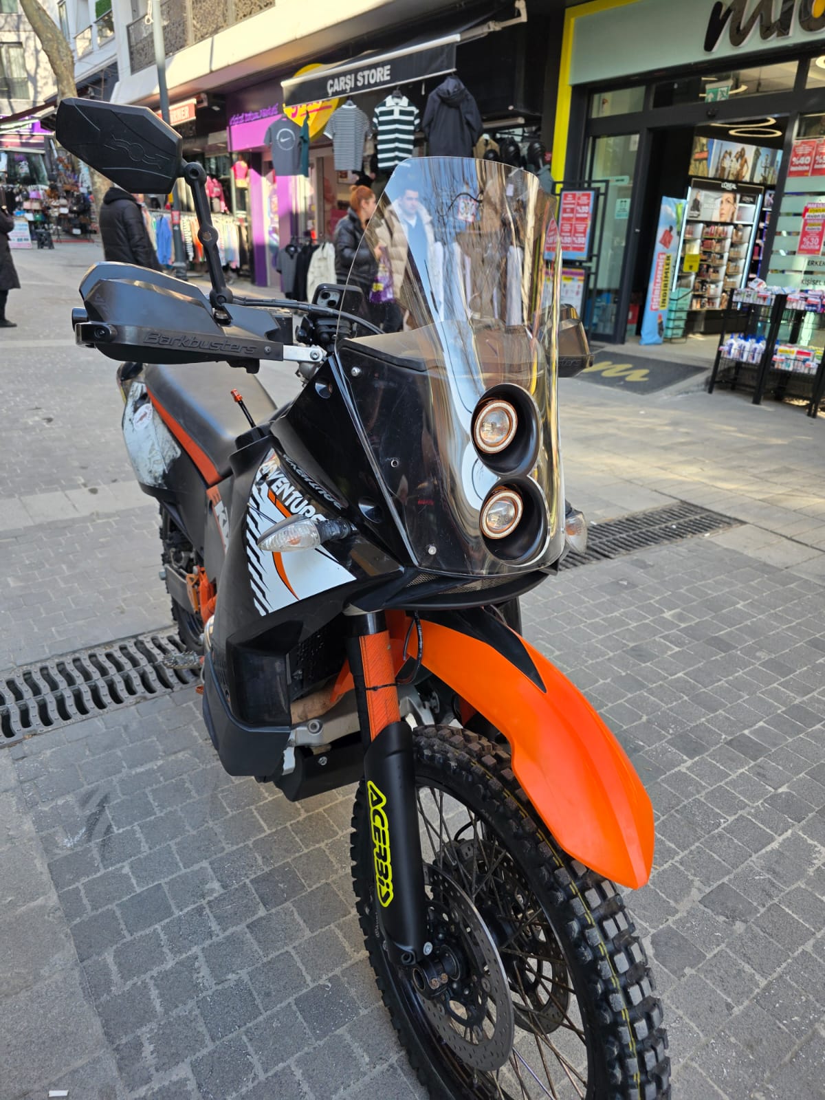 KTM 950-990 Adventure KİT RALLY Replikaa Siperlik Ön Cam 51cm Şeffaf Renkli 4mm