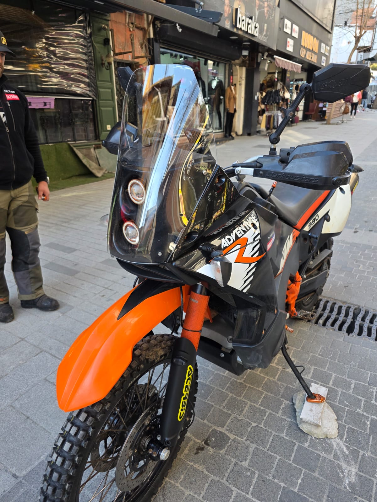 KTM 950-990 Adventure KİT RALLY Replikaa Siperlik Ön Cam 51cm Tam şeffaf Renkli 4mm
