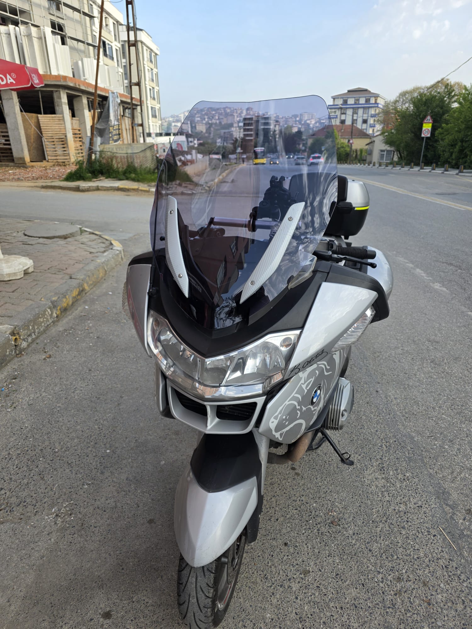 BMW R 1200 RT Siperlik Ön Cam 2005-2015 Model 70cm Füme Renkli 4mm