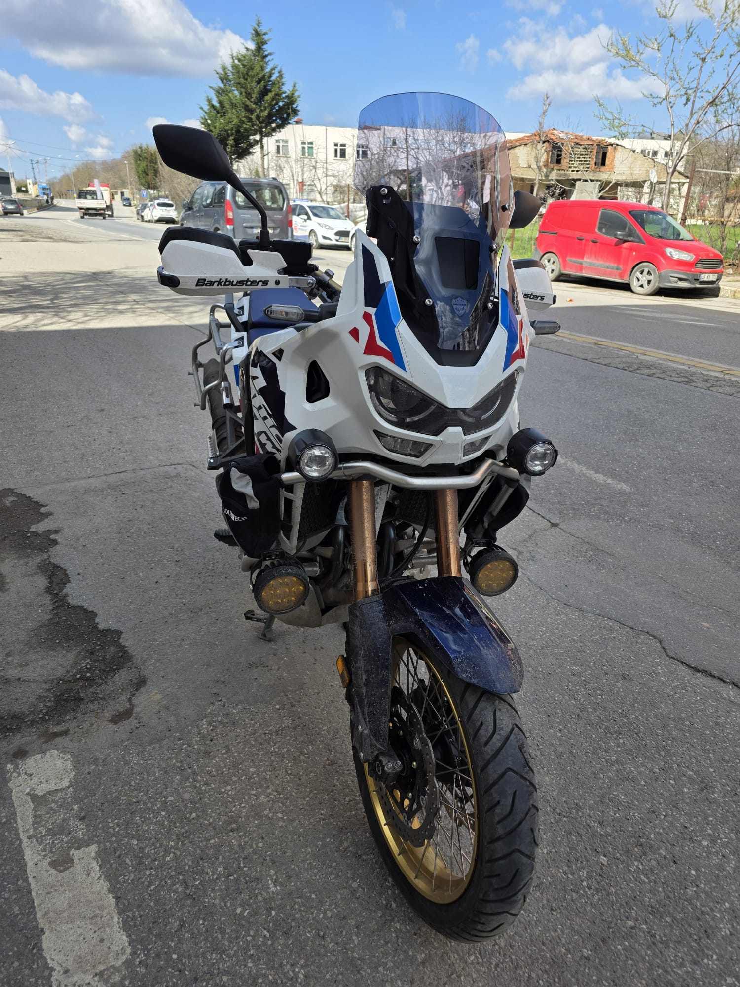 Honda Africa twin CRF 1100 L4 Ön Cam 2023-2025 Model 46cm Füme Renkli 4mm ORİJİNAL BOYLU