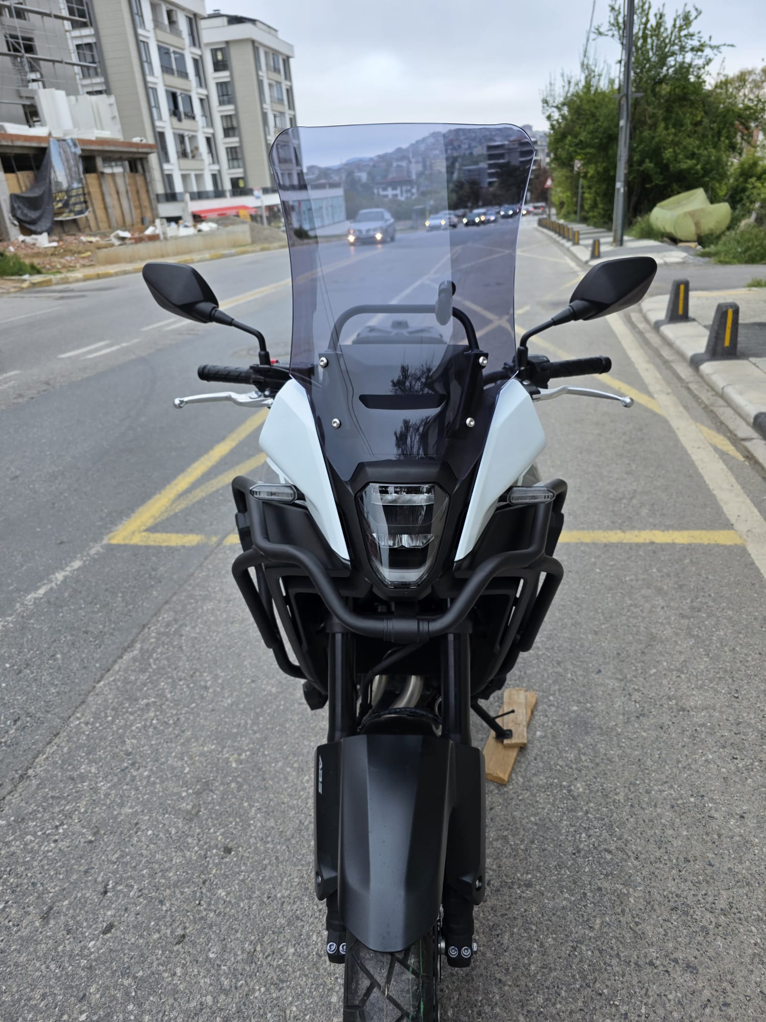 Honda NX 500 Ön Cam 48cm 2025 Model Füme Renkli 4mm UZUN CAM