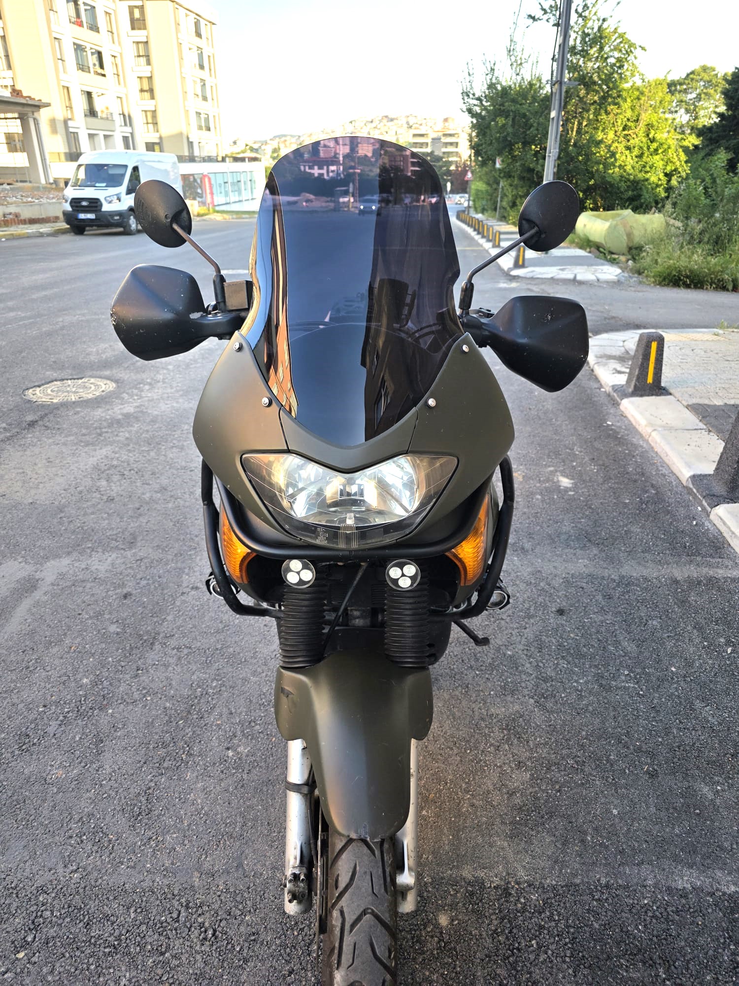 Honda Transalp XL 650 Siperlik Ön Cam 2000 2008 Model 54cm Siyah Renkli 4mm
