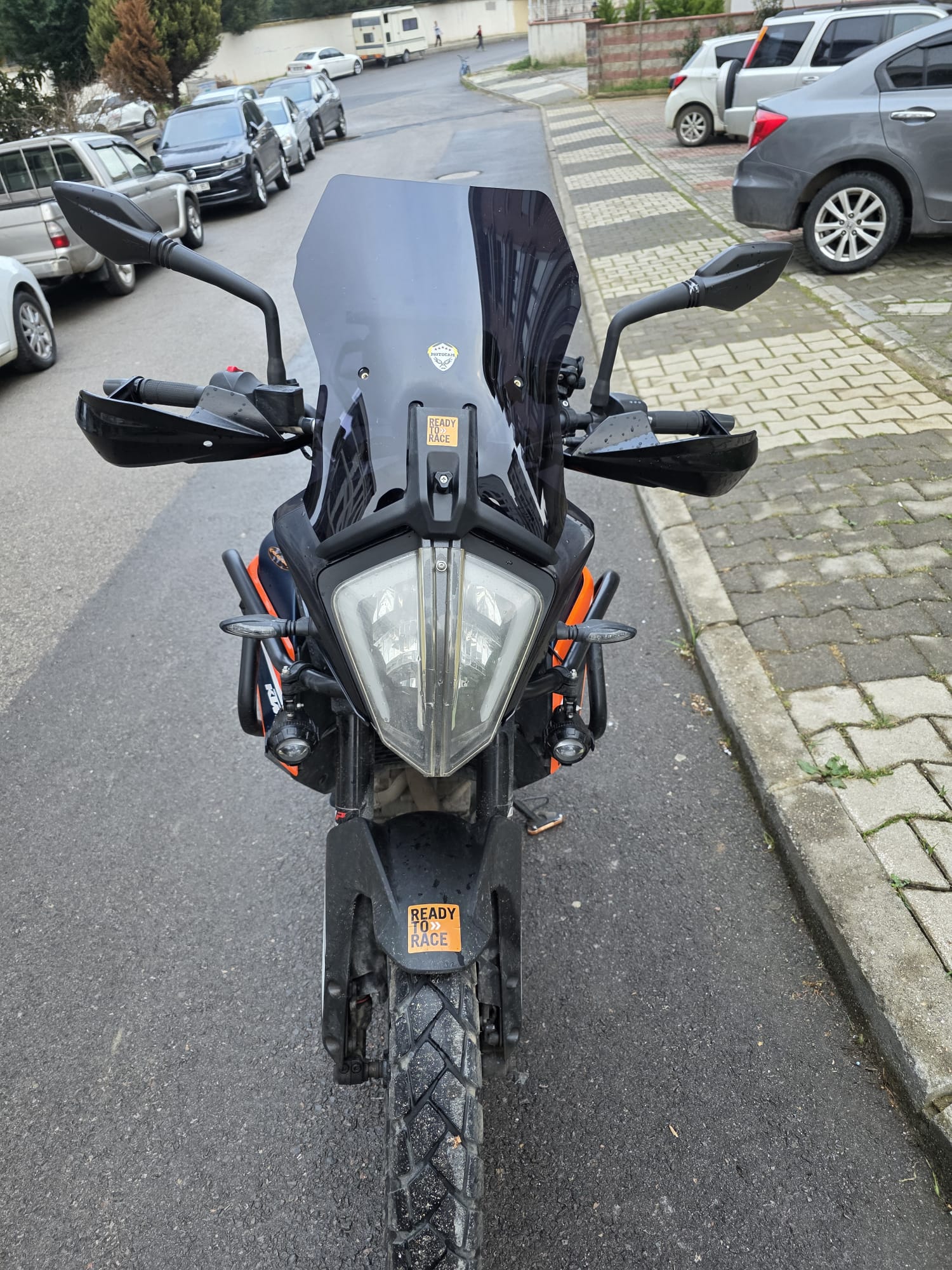 KTM Duke 390 Siperlik Ön Cam 2013-2023 Model 44cm Siyah Renkli ORİJİNAL BOYLU