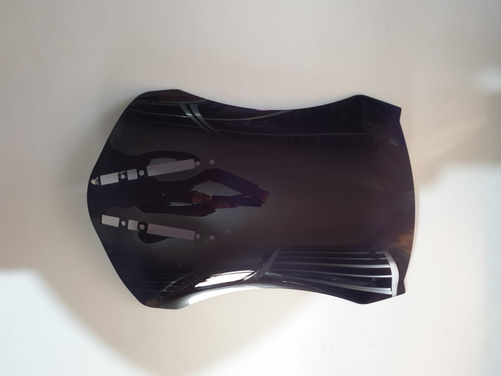 Zontes ZT 350 T2 Siperlik Ön Cam 2025 Model 55cm Siyah Renkli 4mm
