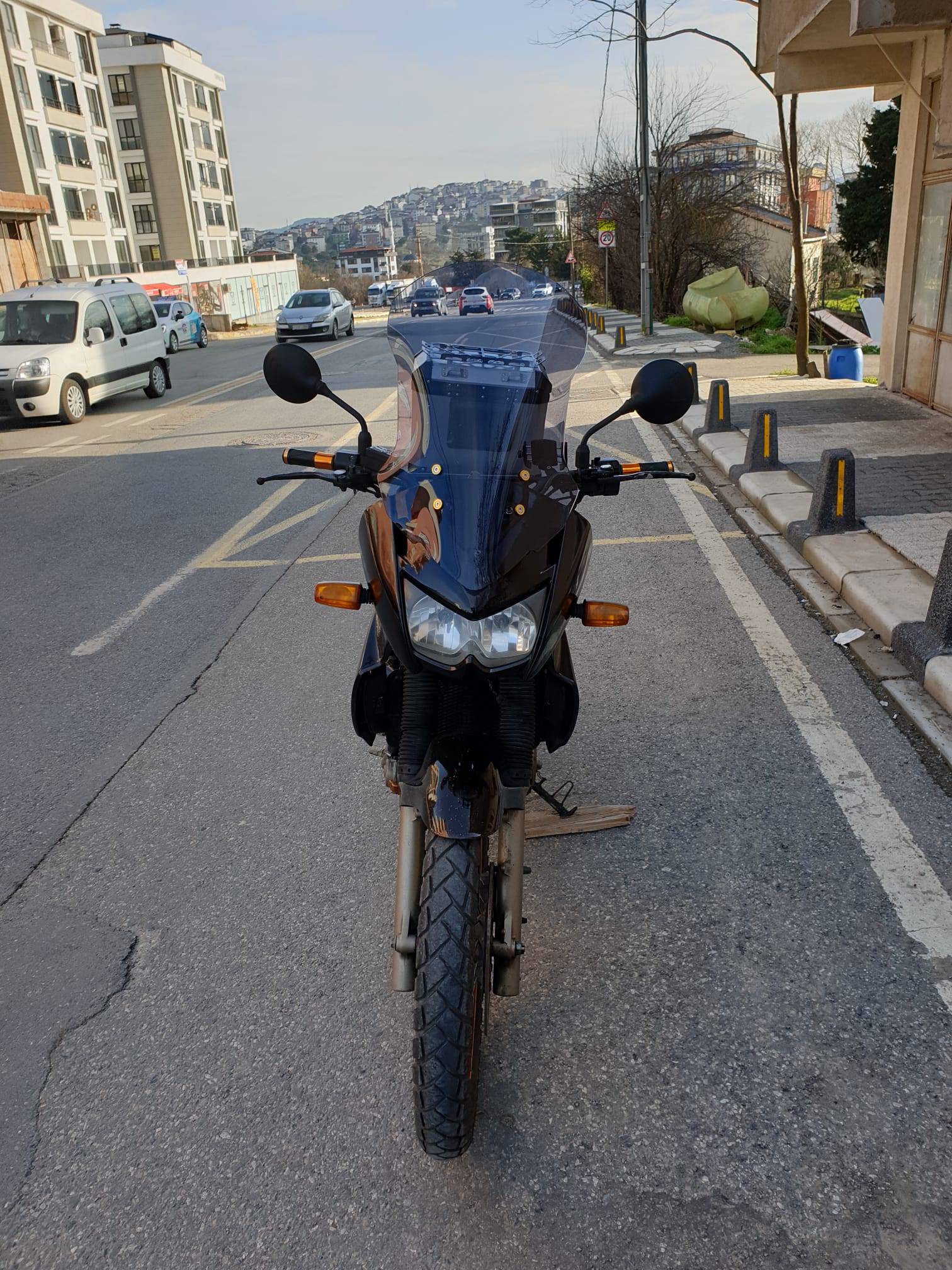 Kawasaki KLE 500 Siperlik Ön Cam 2005-2008 Model 58cm Füme Renkli 4mm UZUN CAM