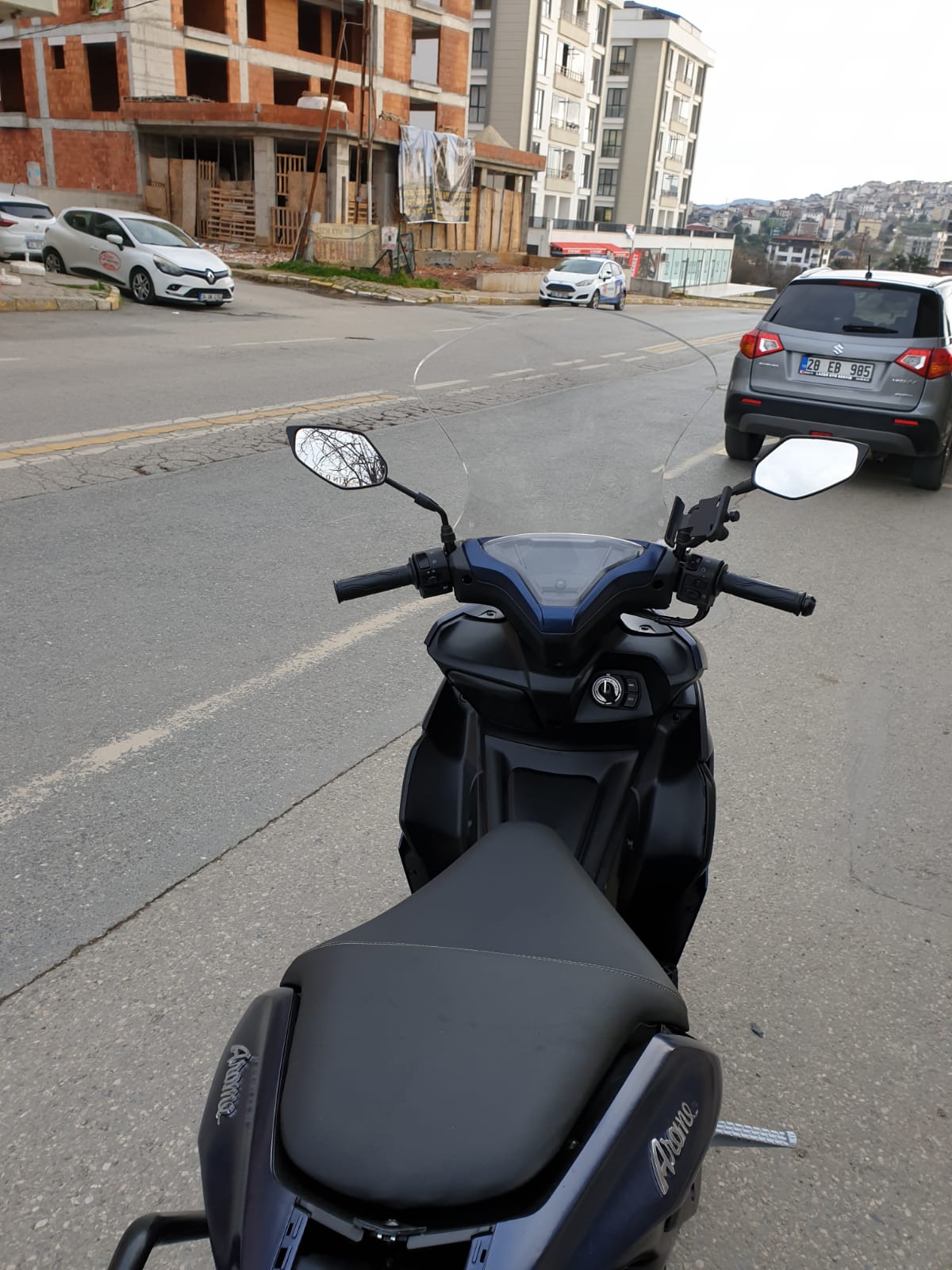 RKS Arome 125 Siperlik Ön Cam 2023-2025 Model 54cm Şeffaf Renkli