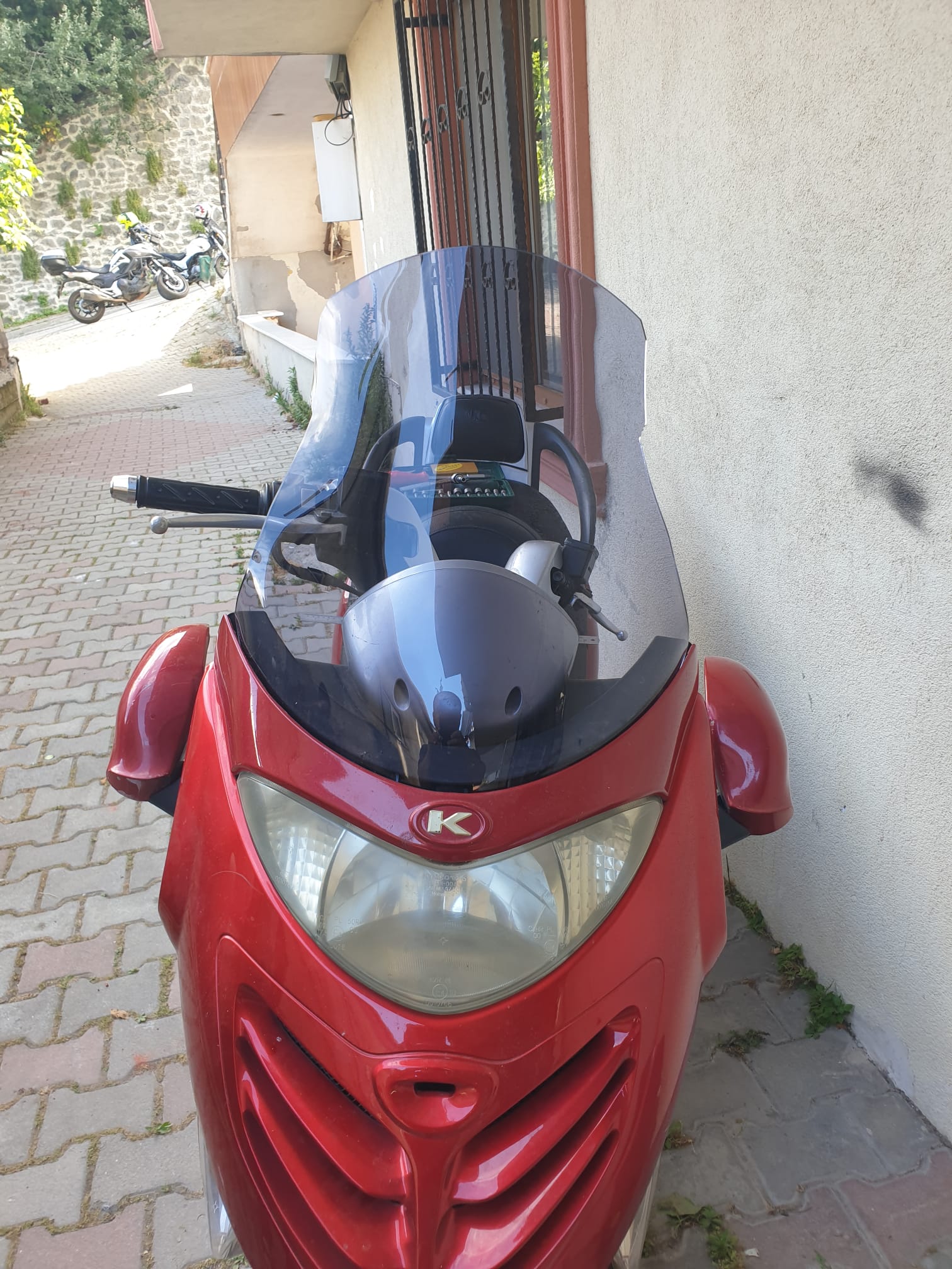 Kymco Grandink Siperlik Ön Cam 2004 2008 Model 52cm Füme Renkli 4mm