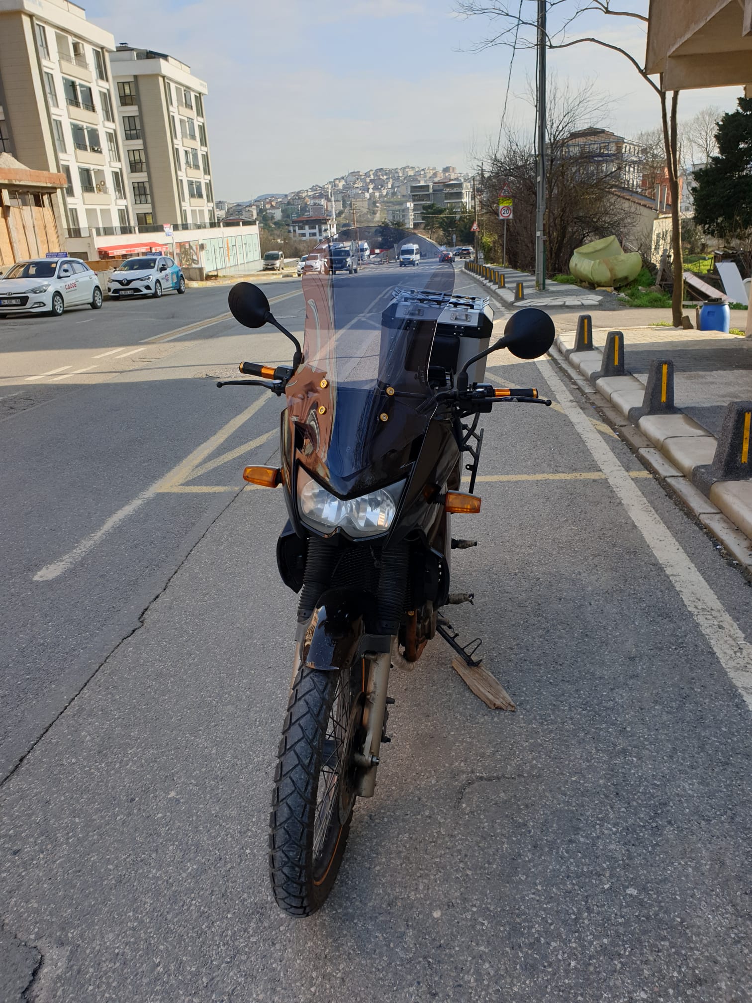 Kawasaki KLE 500 Siperlik Ön Cam 2005-2008 Model 58cm Füme Renkli 4mm UZUN CAM