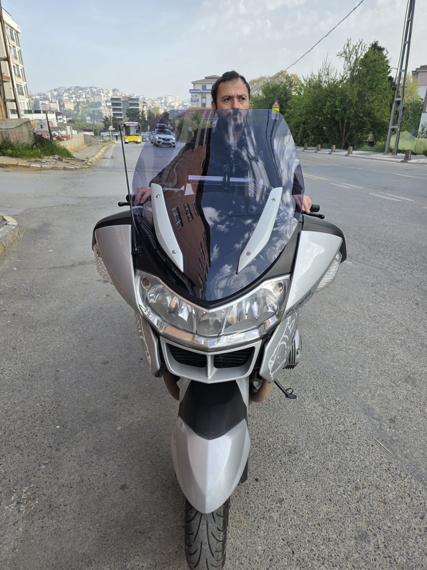 BMW R 1200 RT Siperlik Ön Cam 2005-2015 Model 70cm Füme Renkli 4mm