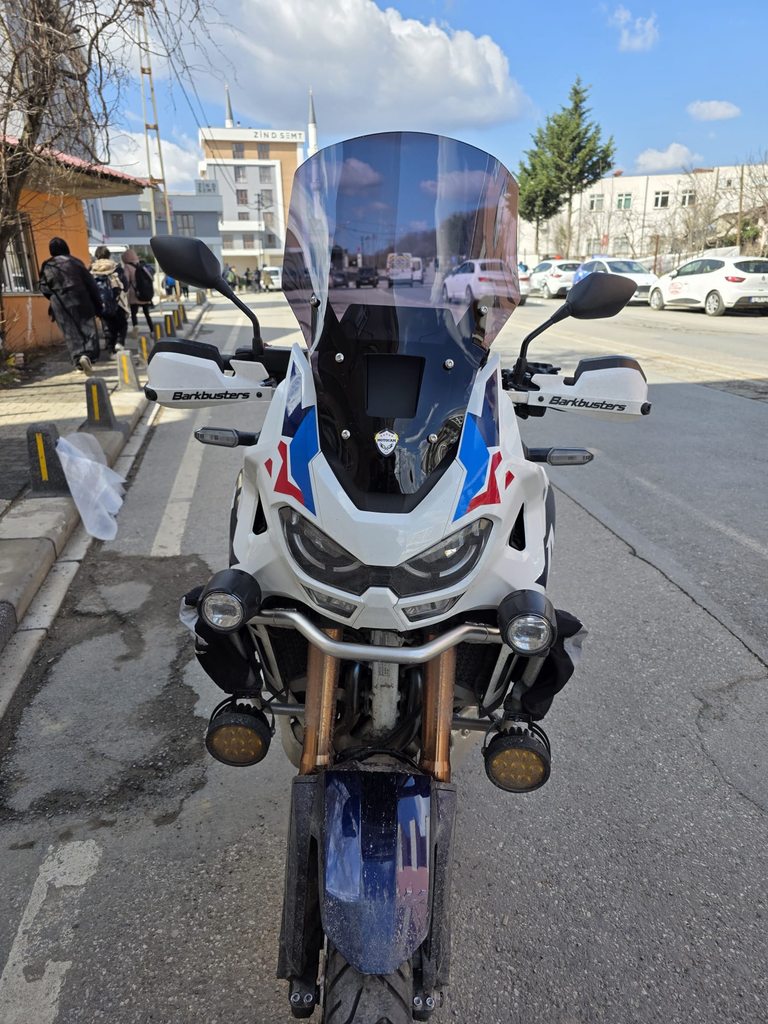 Honda Africa twin CRF 1100 L4 Ön Cam 2023-2025 Model 54cm Siyah Renkli 4mm UZUN VE GENİŞ