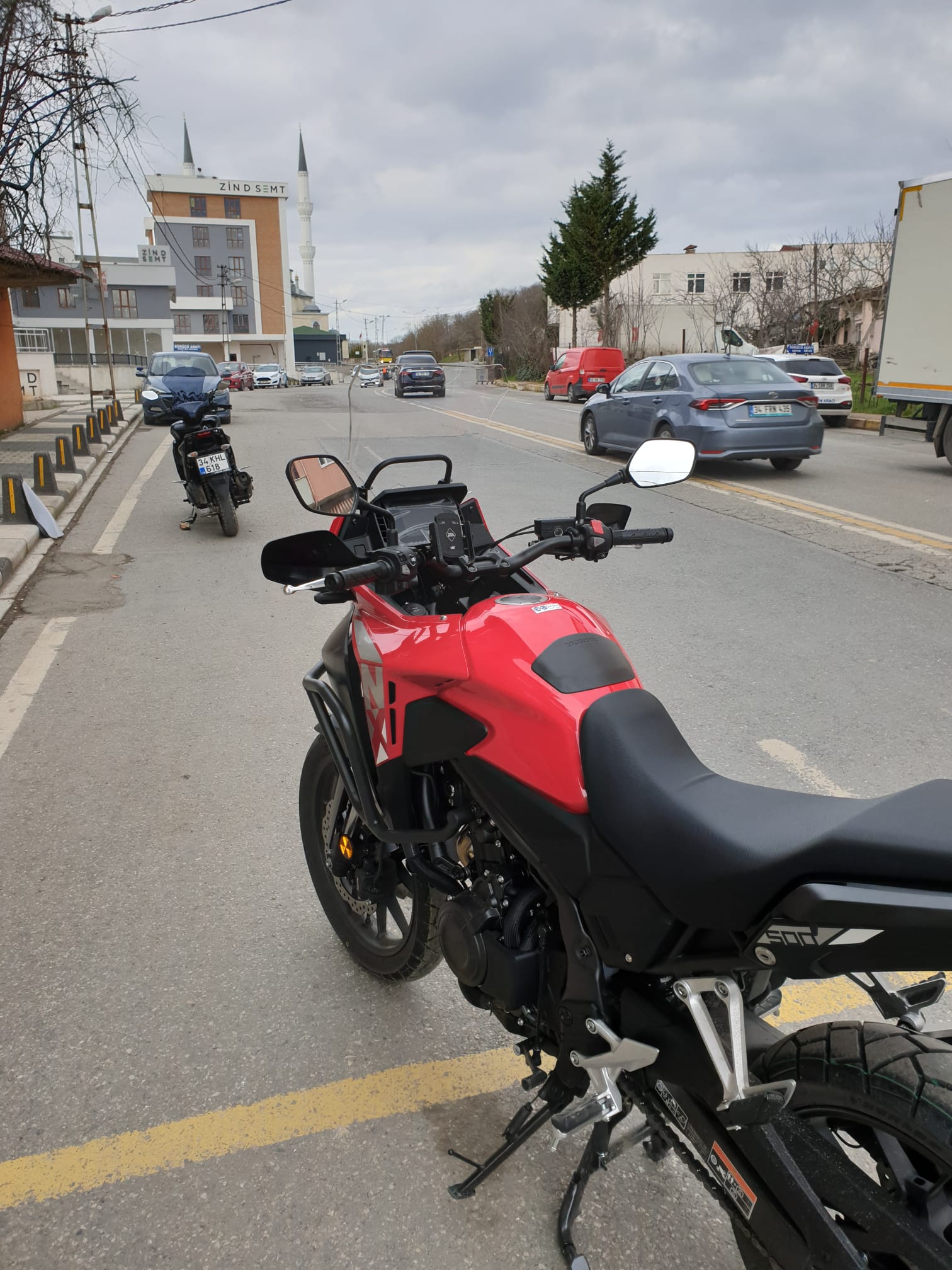 Honda NX 500 Ön Cam 2025 Model 44cm Şeffaf Renkli 4mm UZUN CAM