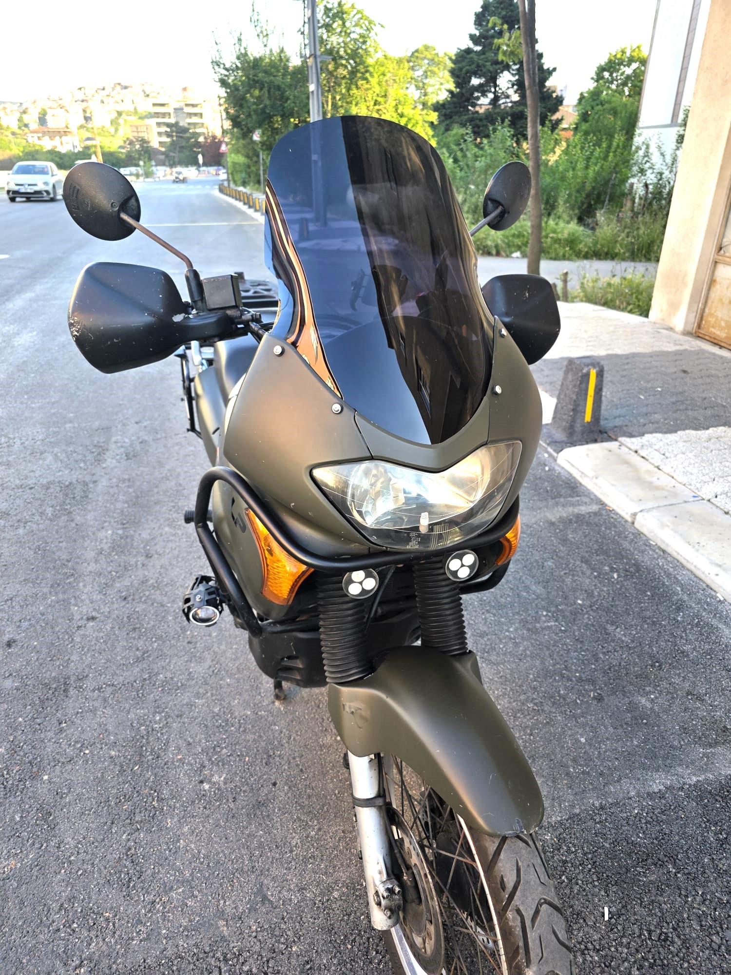 Honda Transalp XL 650 Siperlik Ön Cam 2000 2008 Model 54cm Siyah Renkli 4mm