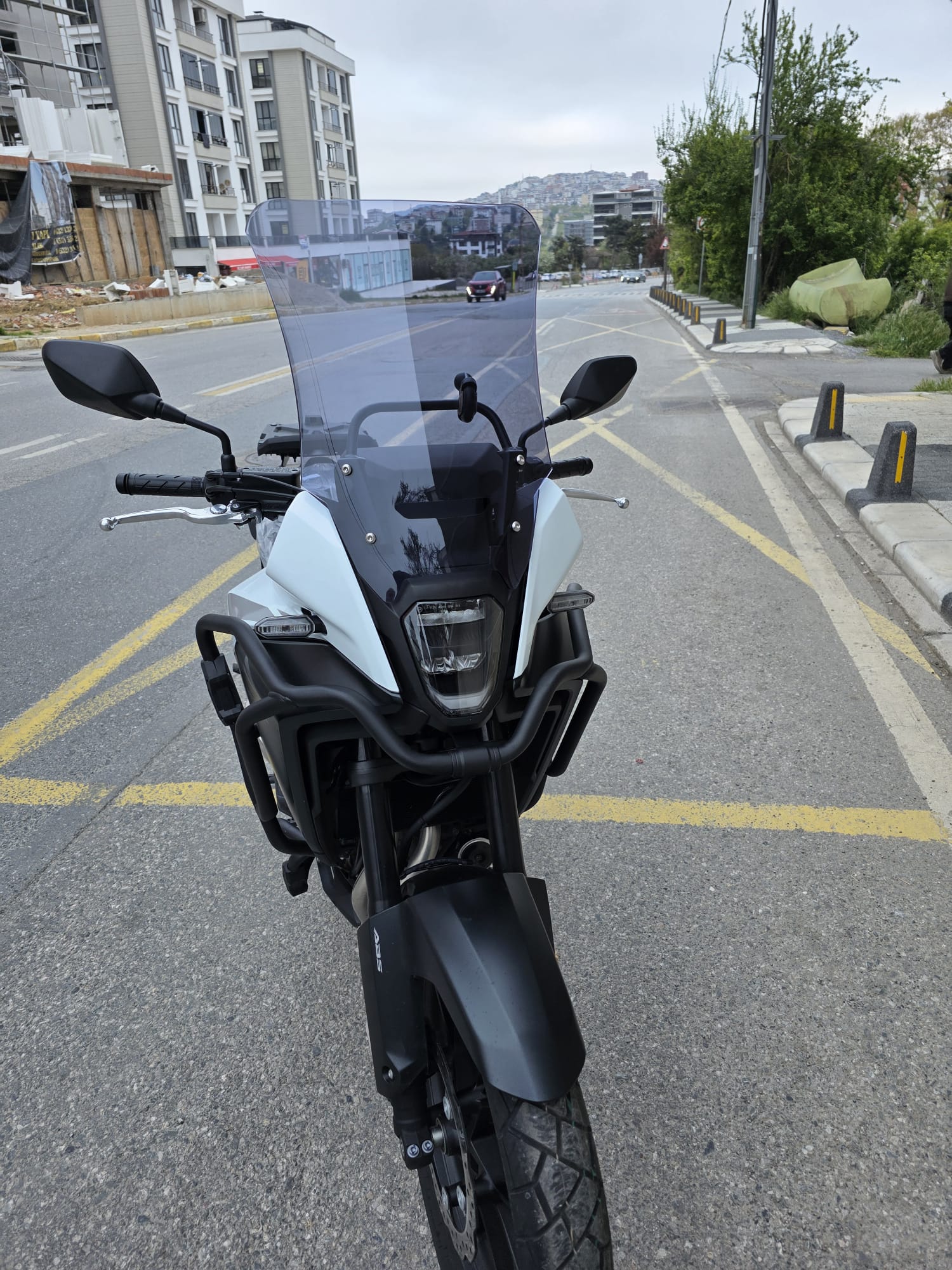 Honda NX 500 Ön Cam 48cm 2025 Model Füme Renkli 4mm UZUN CAM