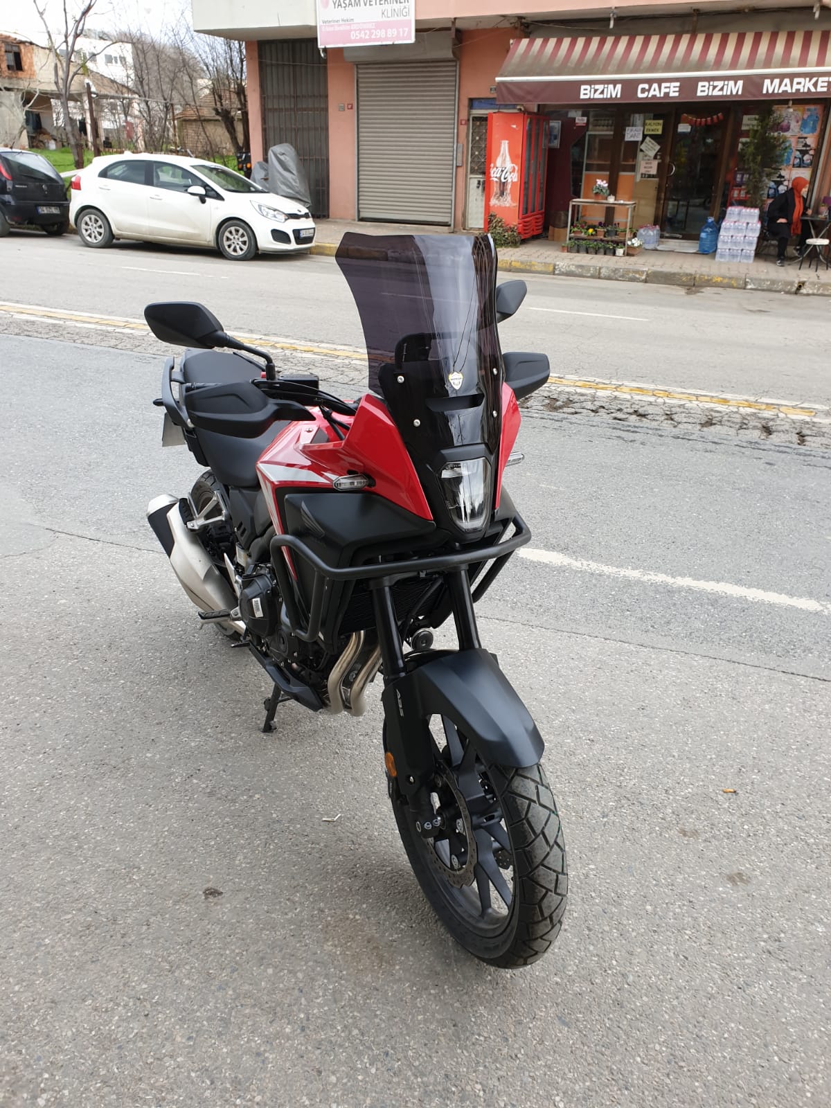 Honda NX 500 Ön Cam 2025 Model 44cm Siyah Renkli 4mm UZUN CAM