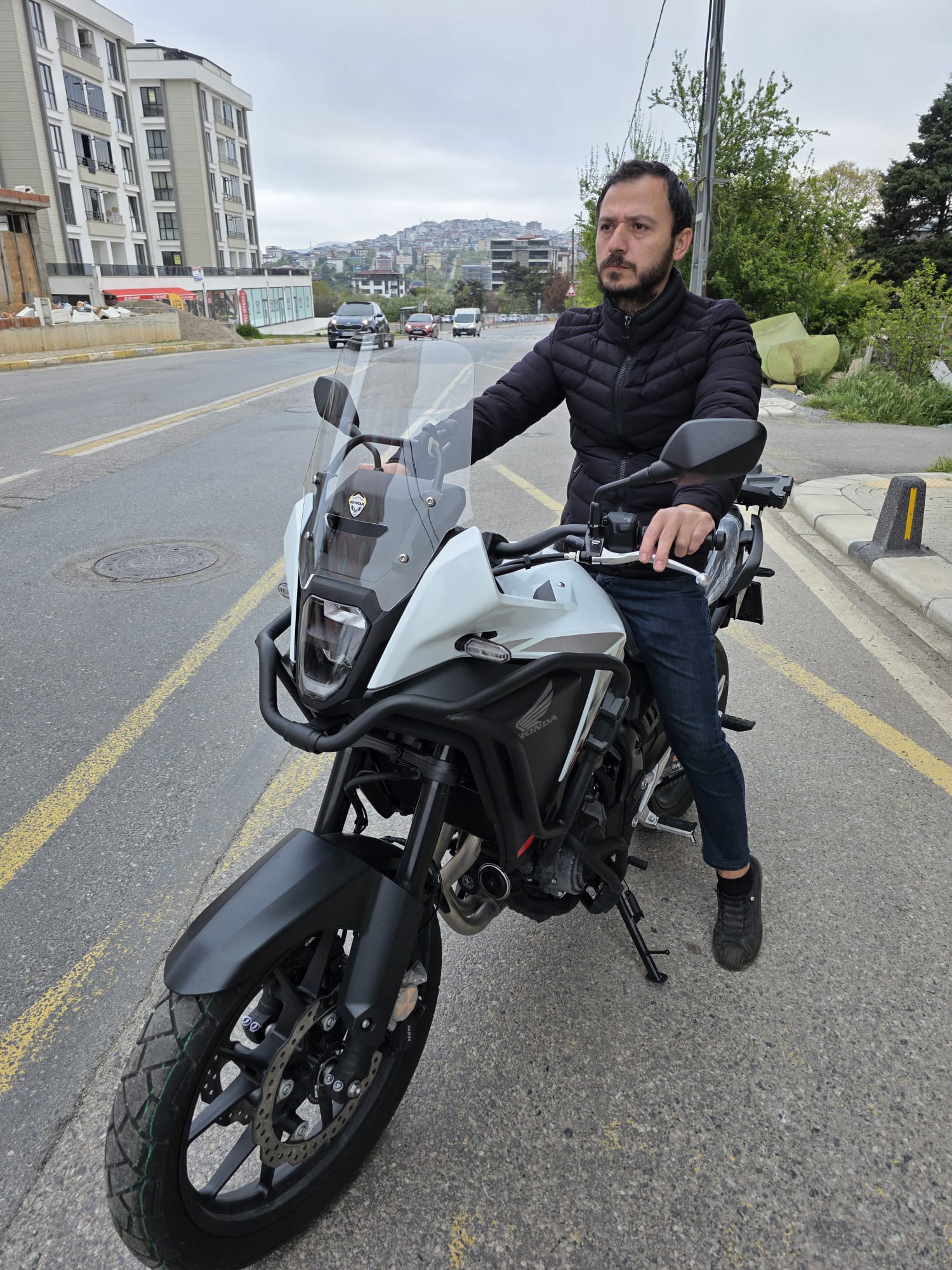 Honda NX 500 Ön Cam 34cm 2025 Model Şeffaf Renkli 4mm Orijinal Boylu