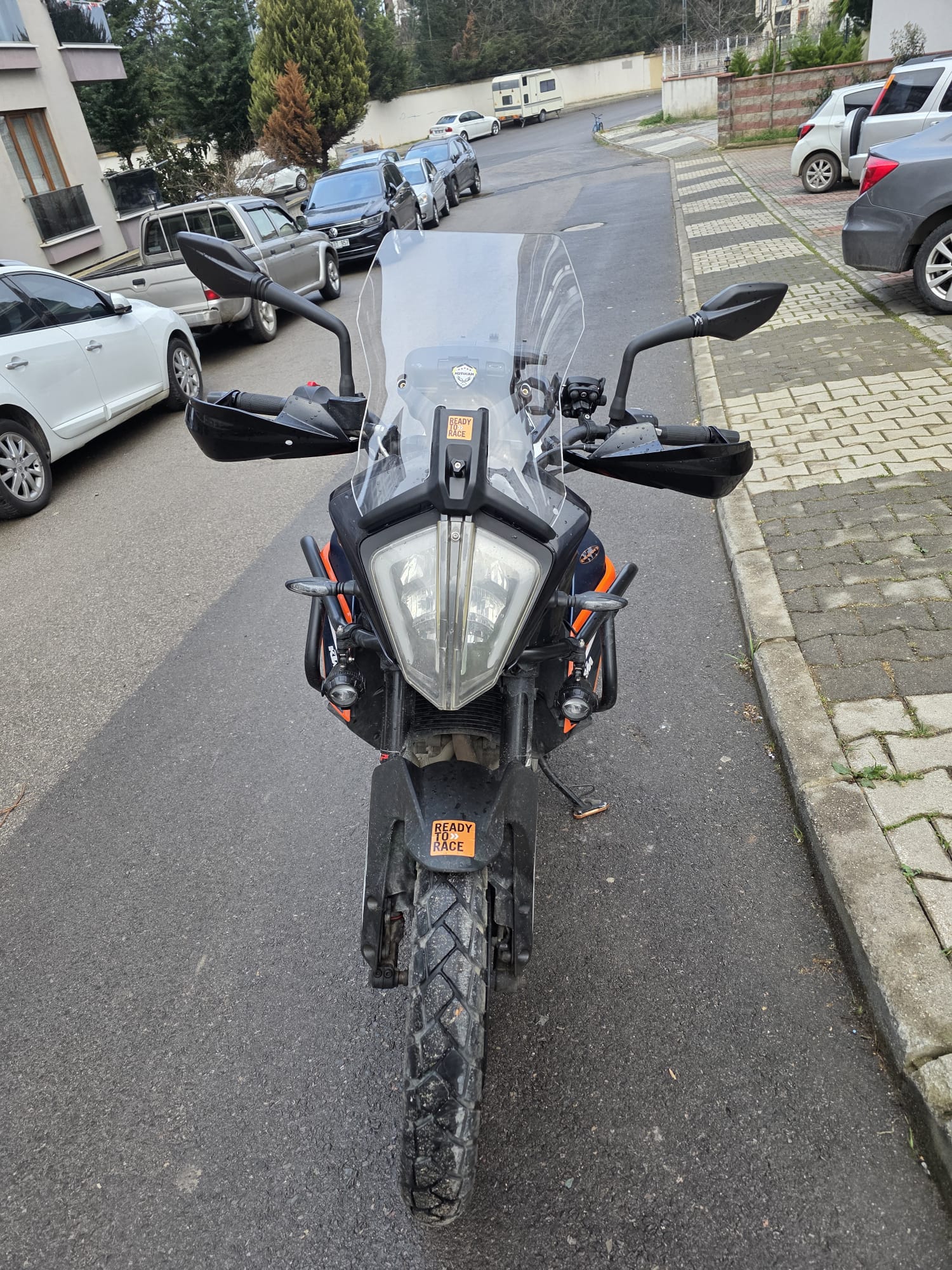 KTM Duke 390 Siperlik Ön Cam 2013-2023 Model 44cm Şeffaf Renkli ORİJİNAL BOYLU