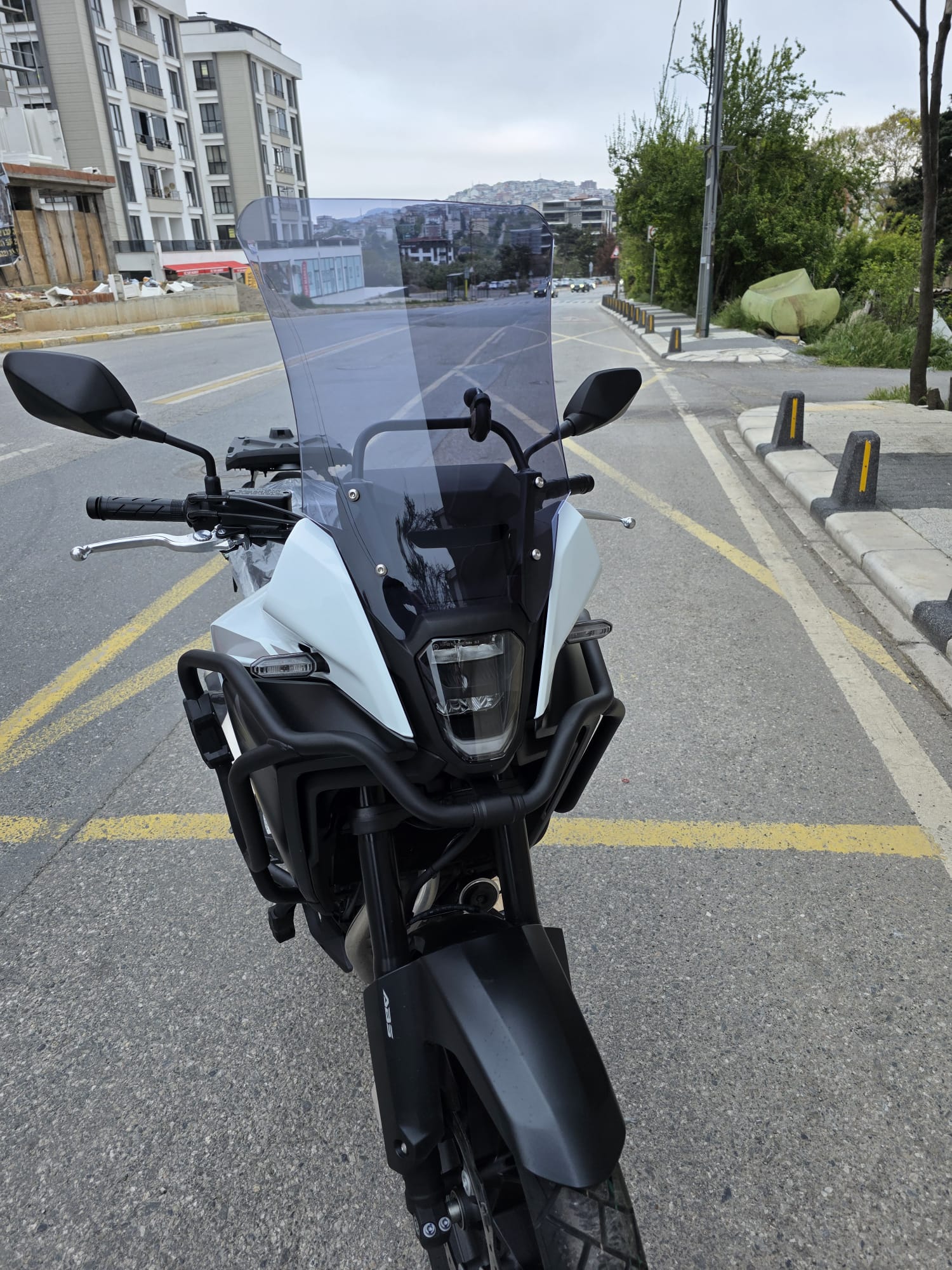 Honda NX 500 Ön Cam 48cm 2025 Model Füme Renkli 4mm UZUN CAM