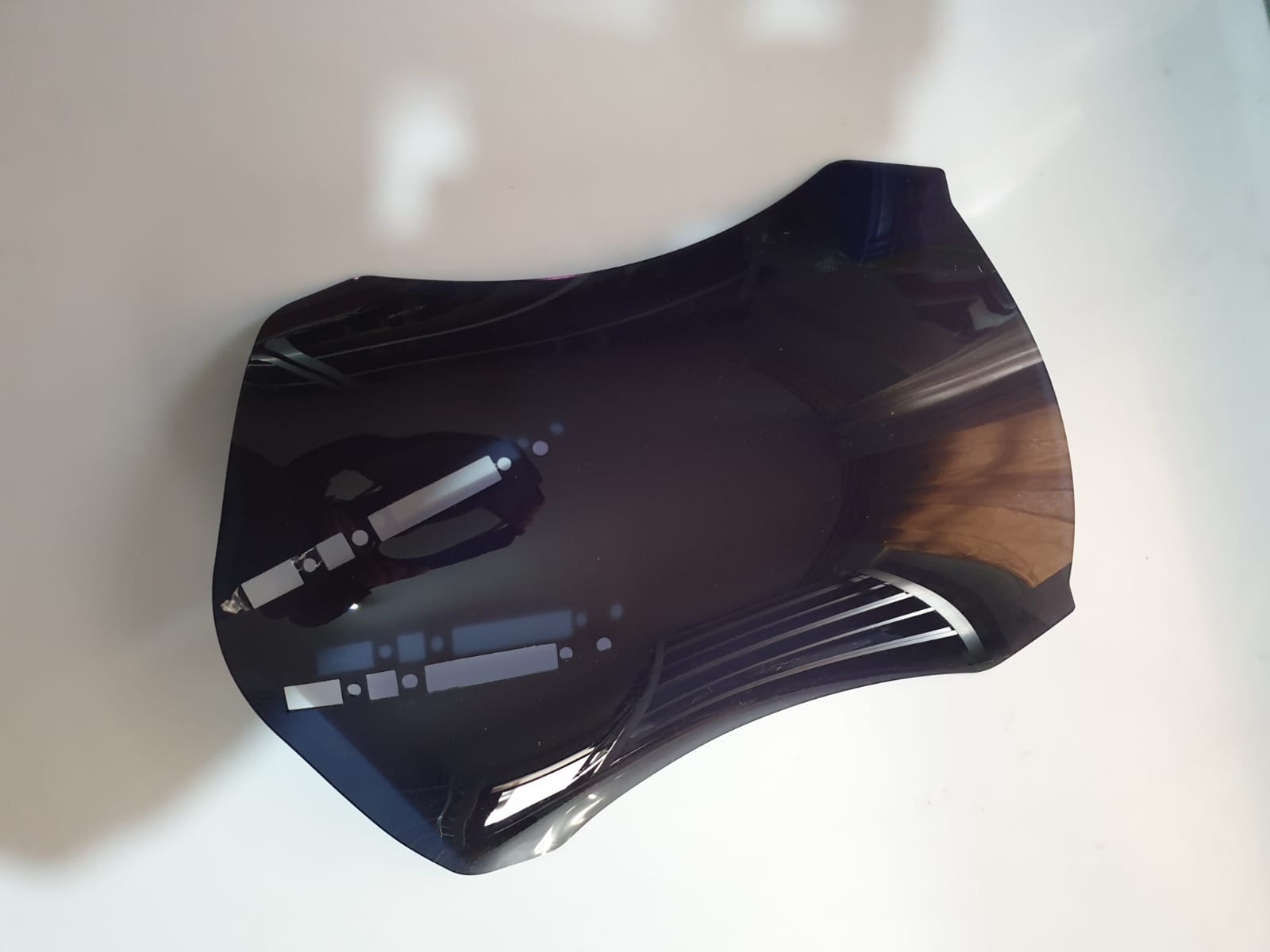 Zontes ZT 350 T2 Siperlik Ön Cam 2025 Model 55cm Siyah Renkli 4mm