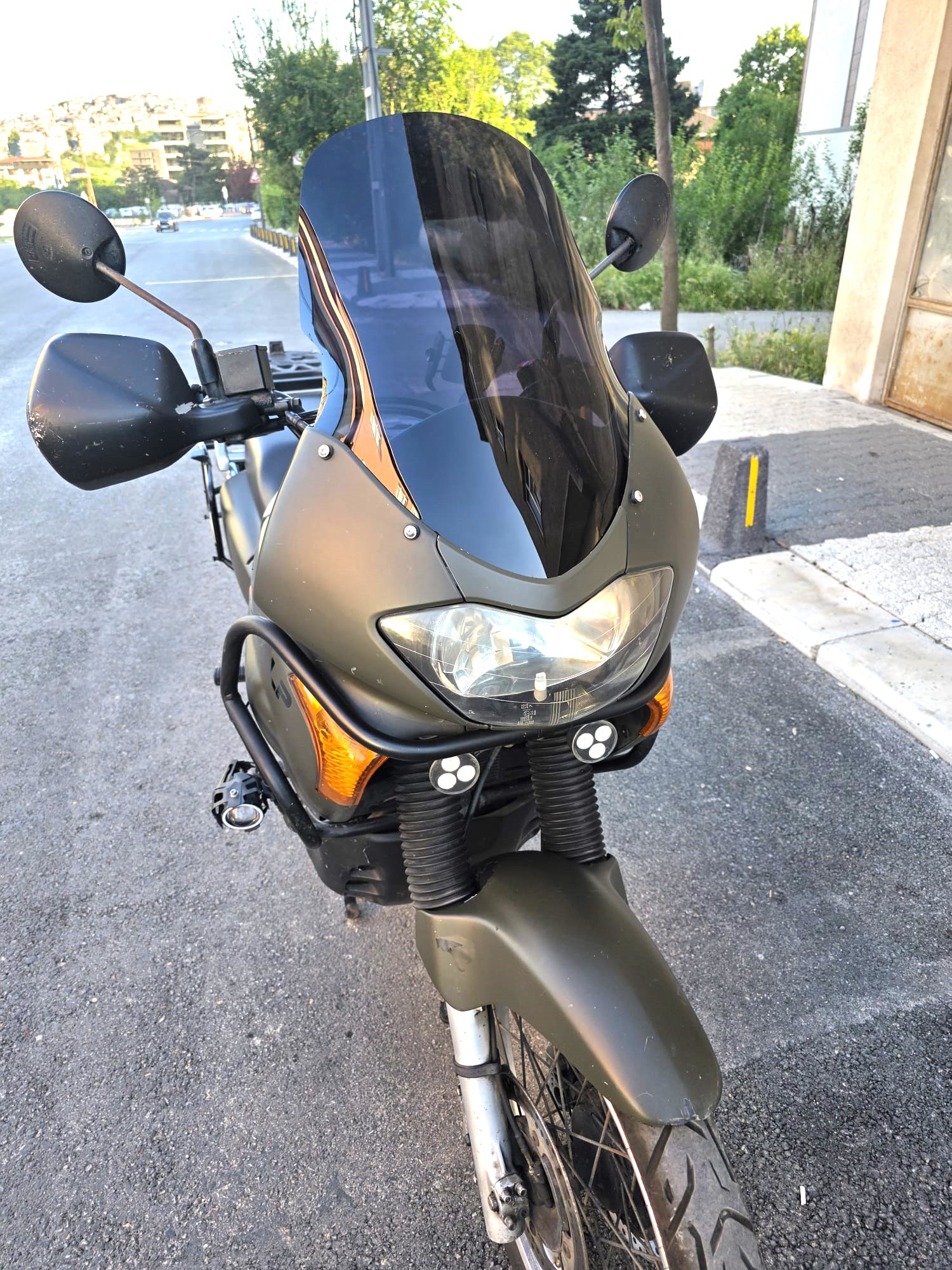 Honda Transalp XL 650 Siperlik Ön Cam 2000 2008 Model 54cm Siyah Renkli 4mm