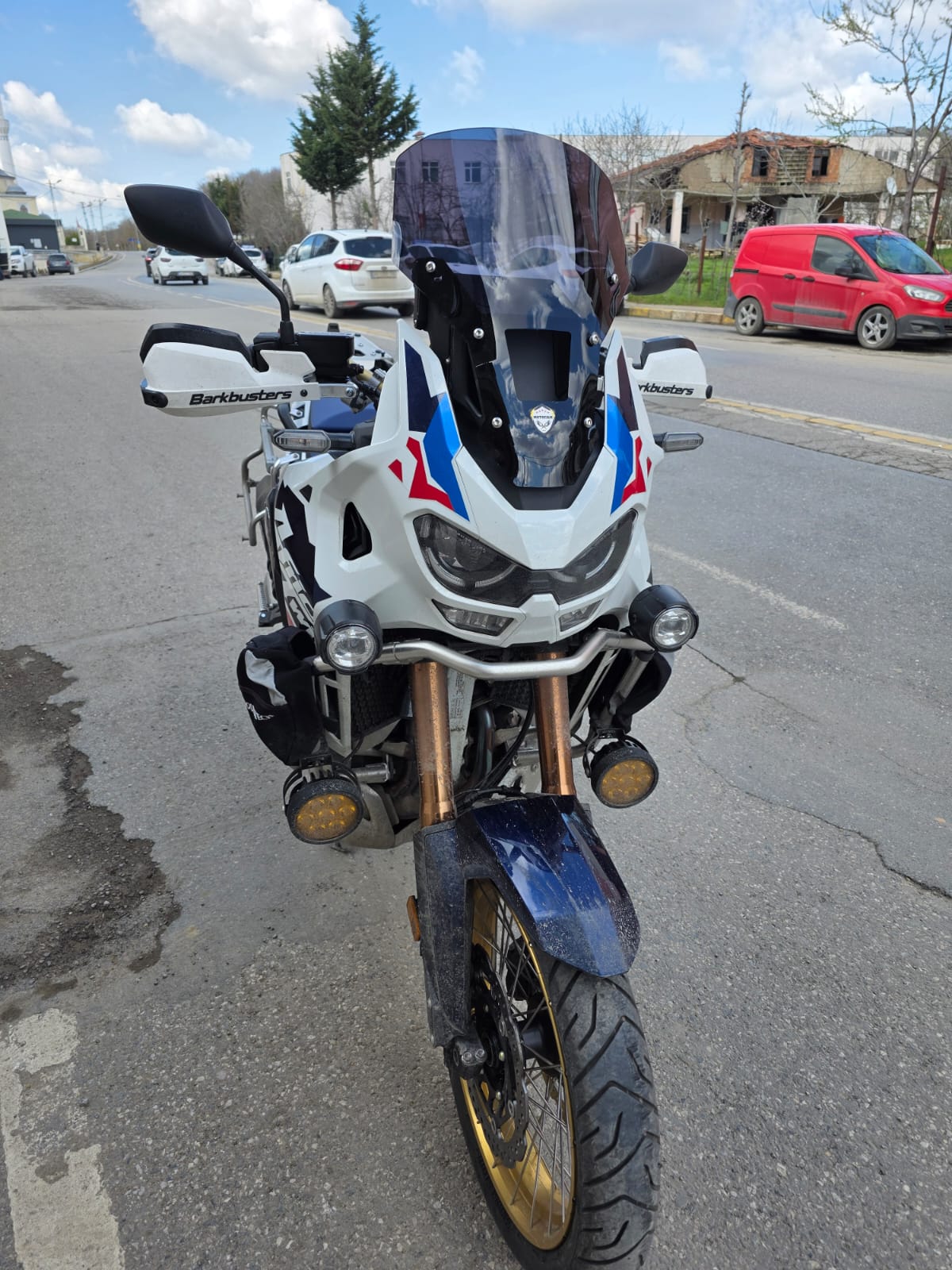 Honda Africa twin CRF 1100 L4 Ön Cam 2023-2025 Model 46cm Siyah Renkli 4mm ORİJİNAL BOYLU
