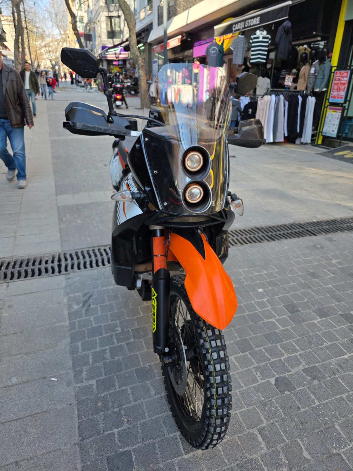 KTM 950-990 Adventure KİT RALLY Replikaa Siperlik Ön Cam 51cm Şeffaf Renkli 4mm
