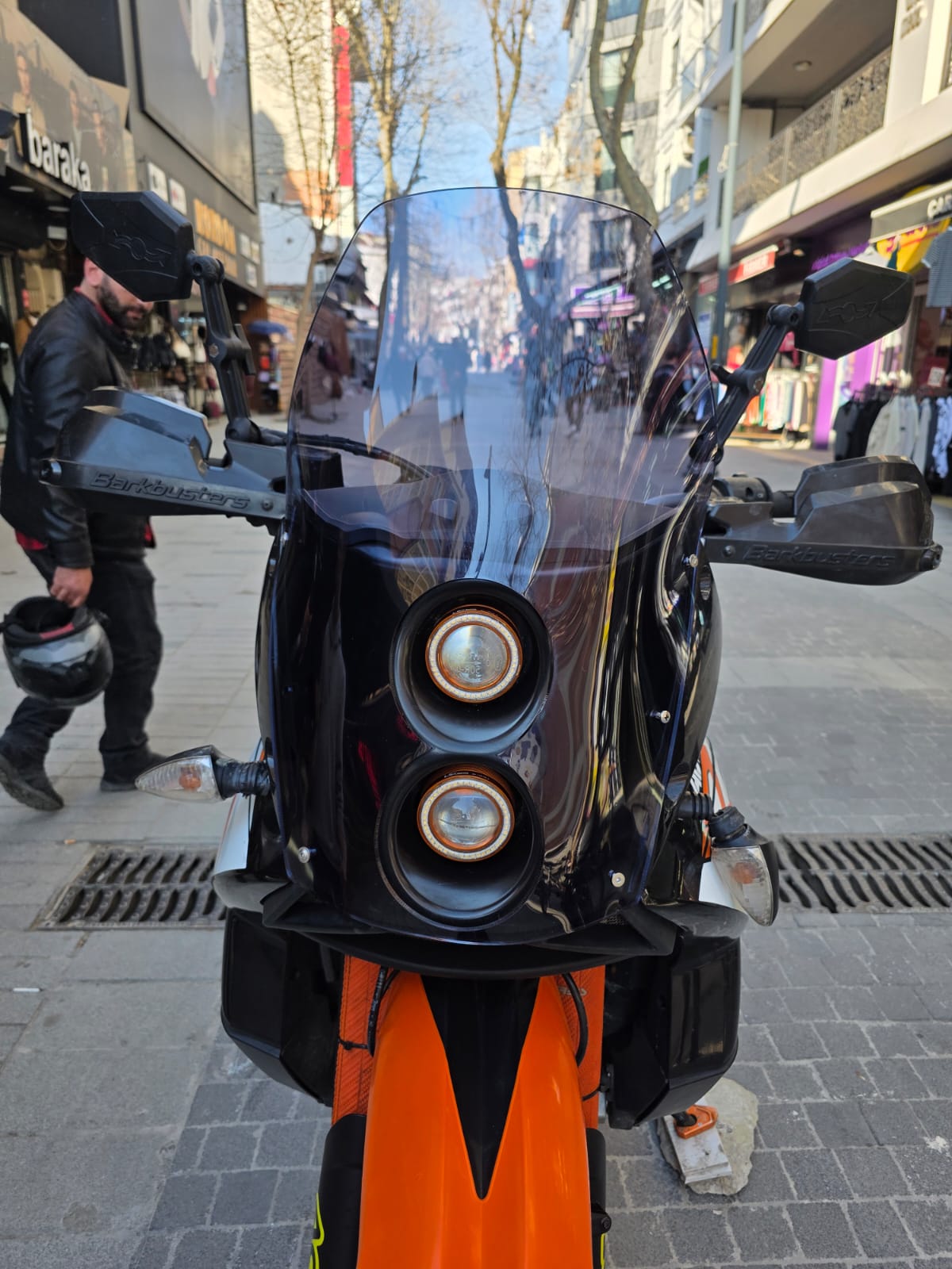KTM 950-990 Adventure KİT RALLY Replikaa Siperlik Ön Cam 51cm Füme Renkli 4mm