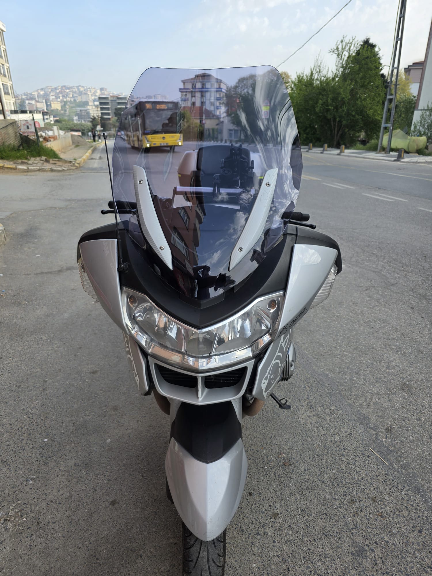 BMW R 1200 RT Siperlik Ön Cam 2005-2015 Model 70cm Füme Renkli 4mm