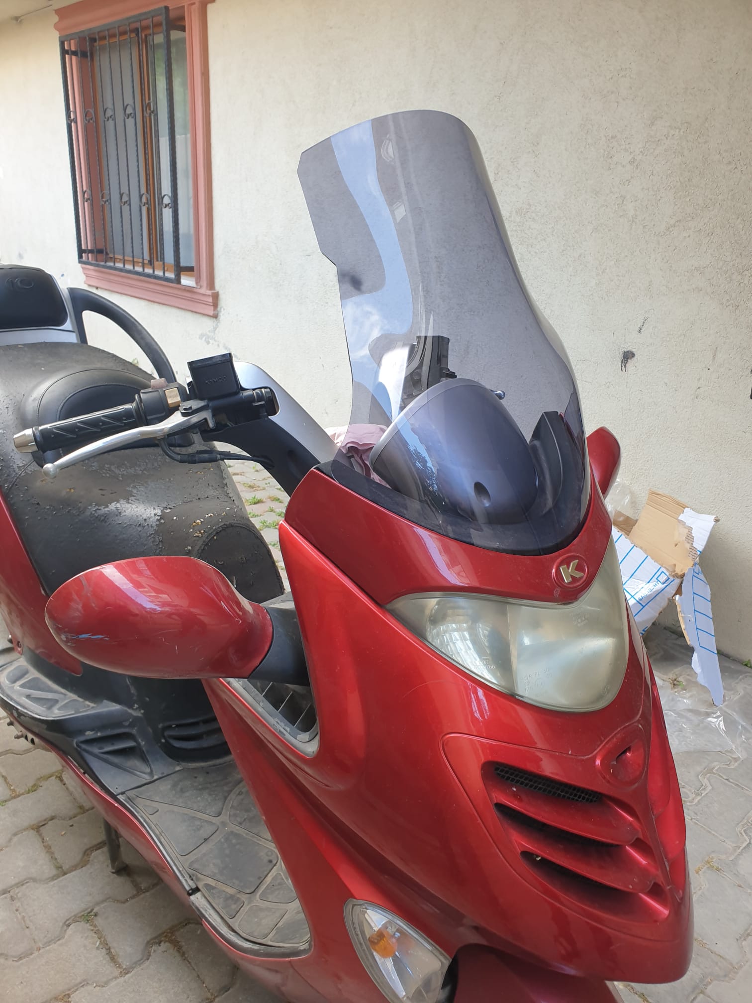 Kymco Grandink Siperlik Ön Cam 2004 2008 Model 52cm Füme Renkli 4mm