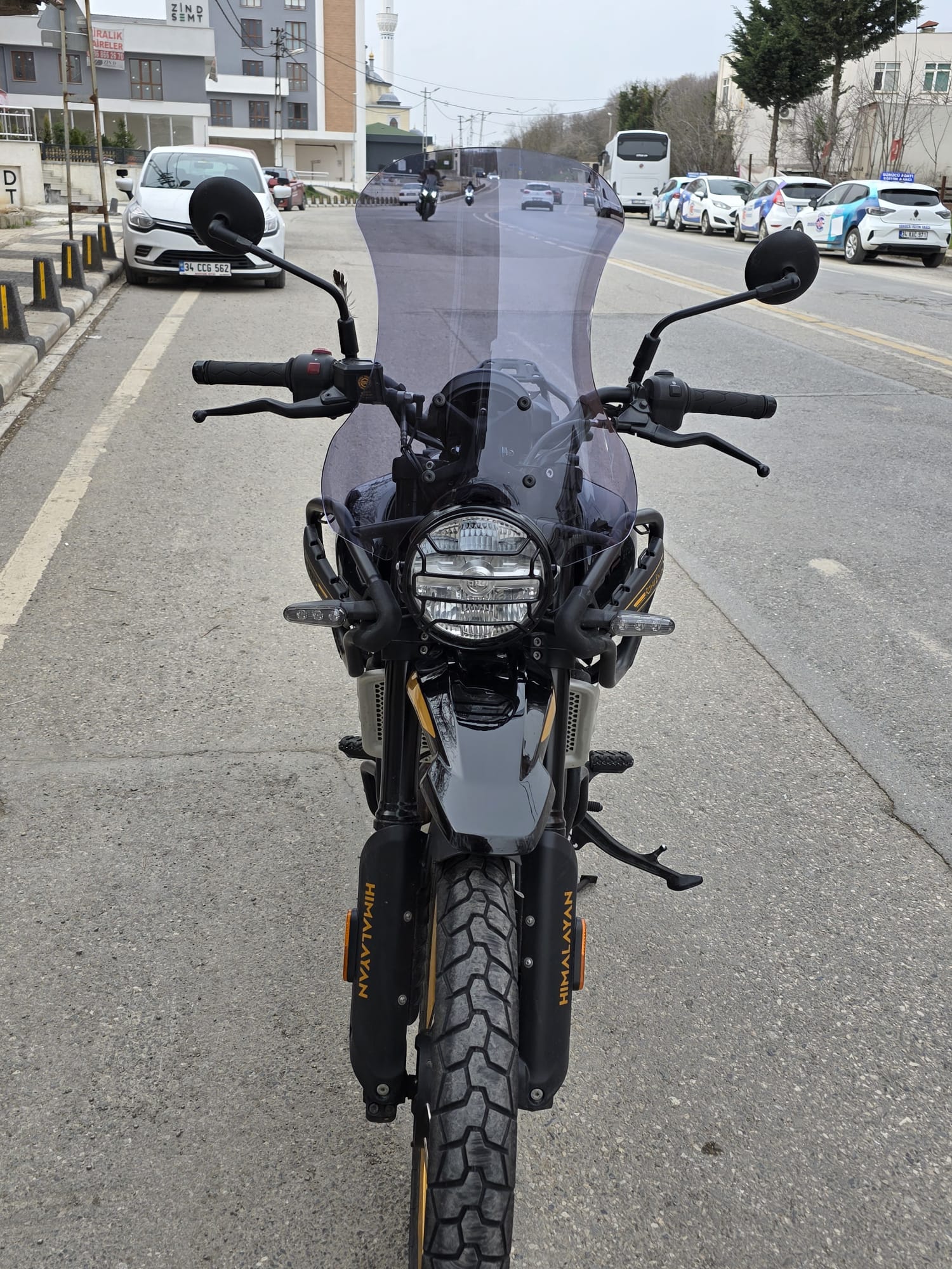 Himalayan Royal Enfıeld 450 Siperlik Ön Cam 2023-2025 Model 49cm Füme Renkli 4mm