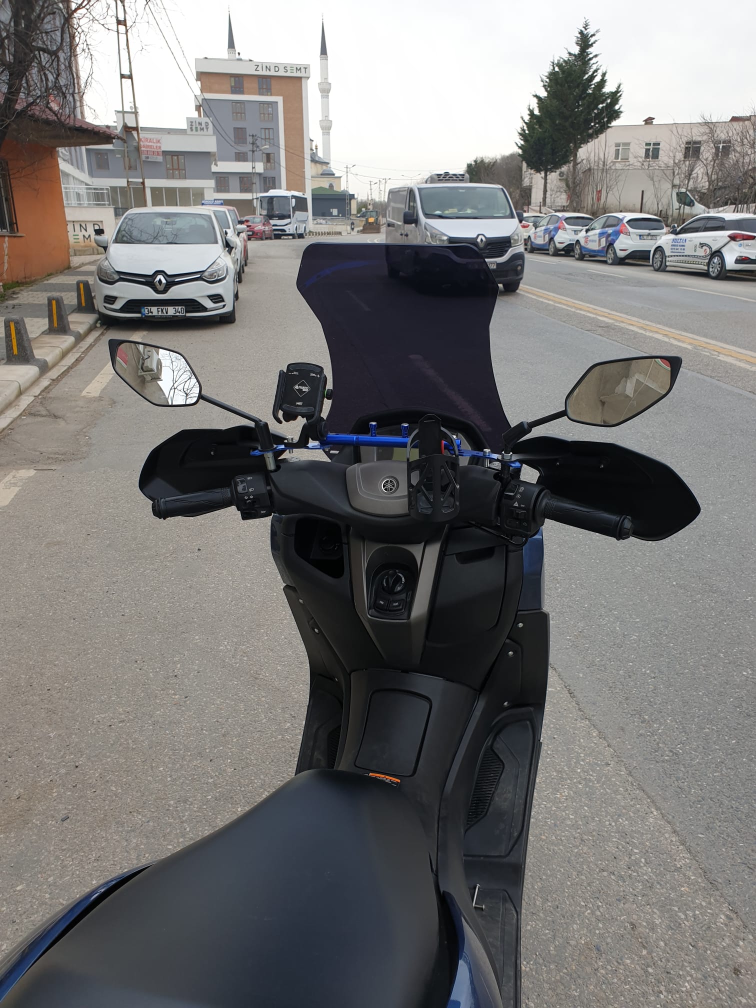 Yamaha Nmax Siperlik Ön Cam 2021-2025 Model 72cm Siyah Renkli 4mm UZUN CAM