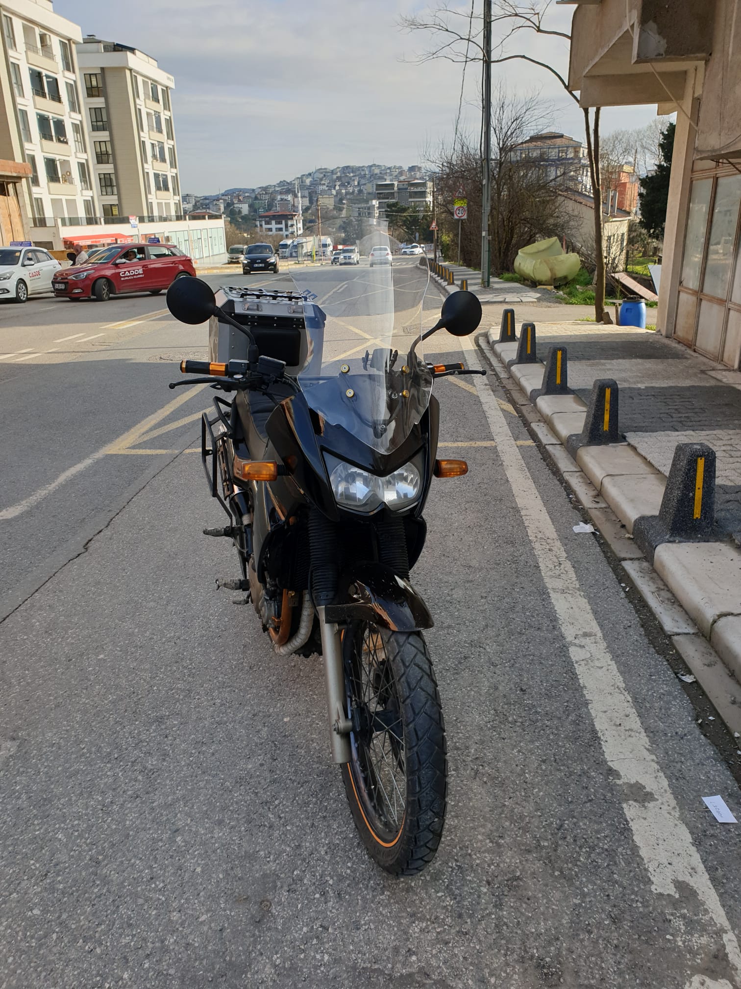Kawasaki KLE 500 Siperlik Ön Cam 2005-2008 Model 58cm Şeffaf Renkli 4mm UZUN CAM