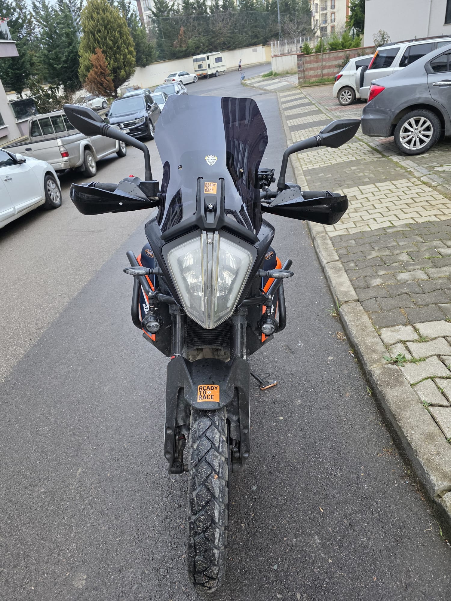 KTM Duke 390 Siperlik Ön Cam 2013-2023 Model 44cm Siyah Renkli ORİJİNAL BOYLU