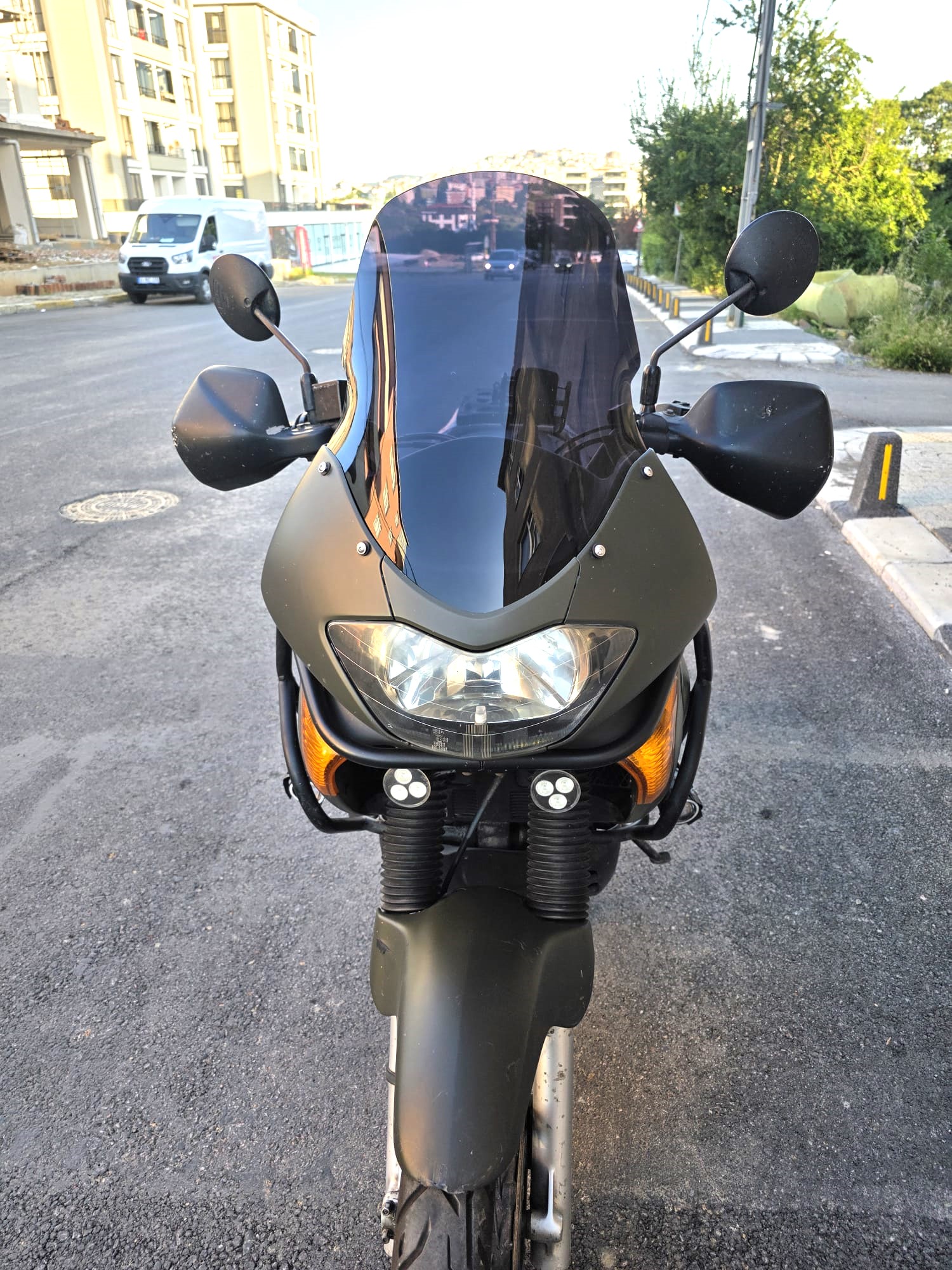 Honda Transalp XL 650 Siperlik Ön Cam 2000 2008 Model 54cm Siyah Renkli 4mm