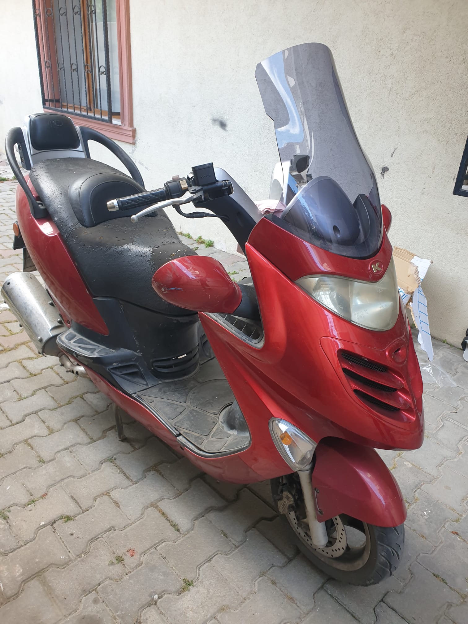 Kymco Grandink Siperlik Ön Cam 2004 2008 Model 52cm Füme Renkli 4mm