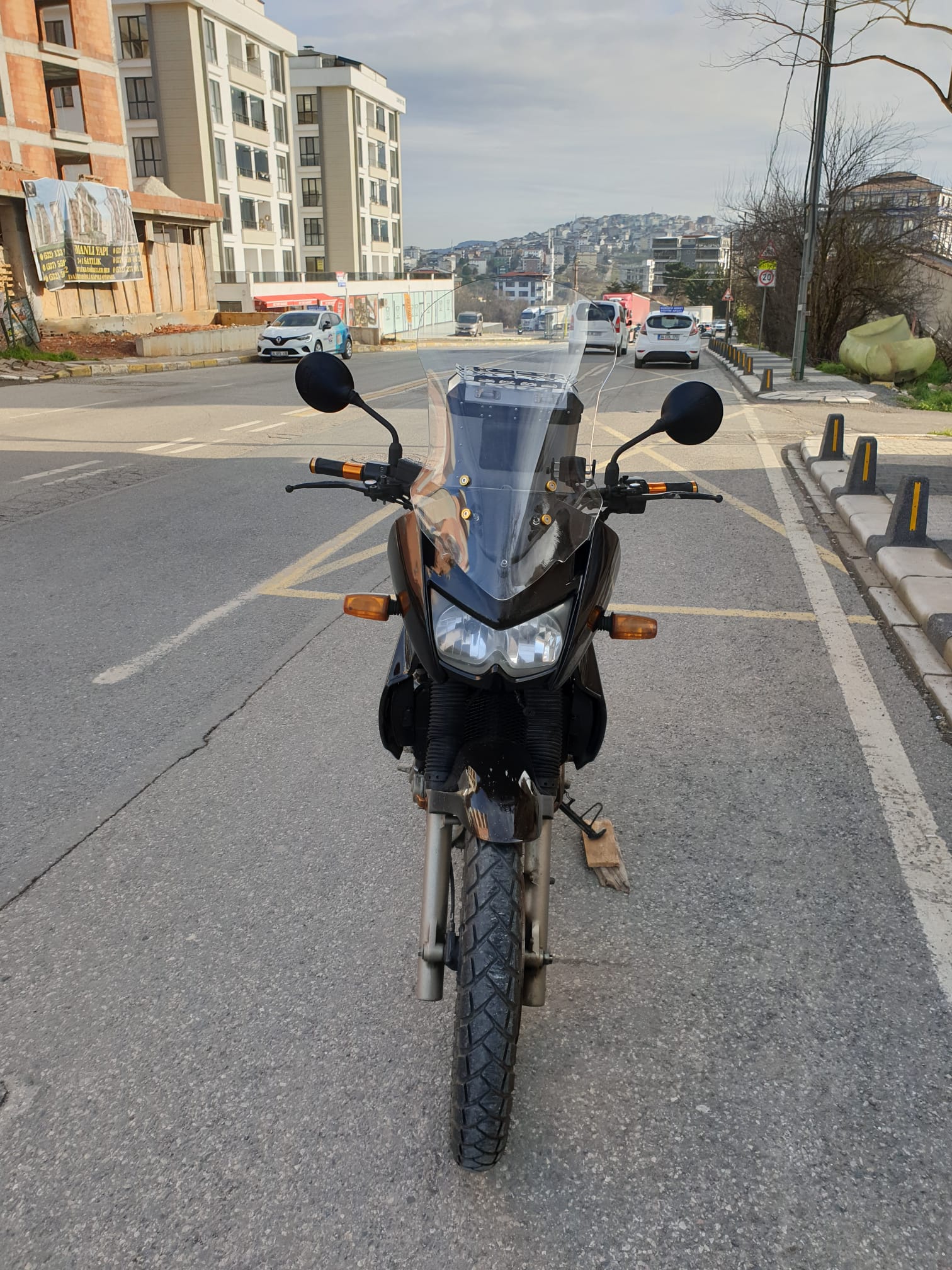 Kawasaki KLE 500 Siperlik Ön Cam 2005-2008 Model 58cm Şeffaf Renkli 4mm UZUN CAM
