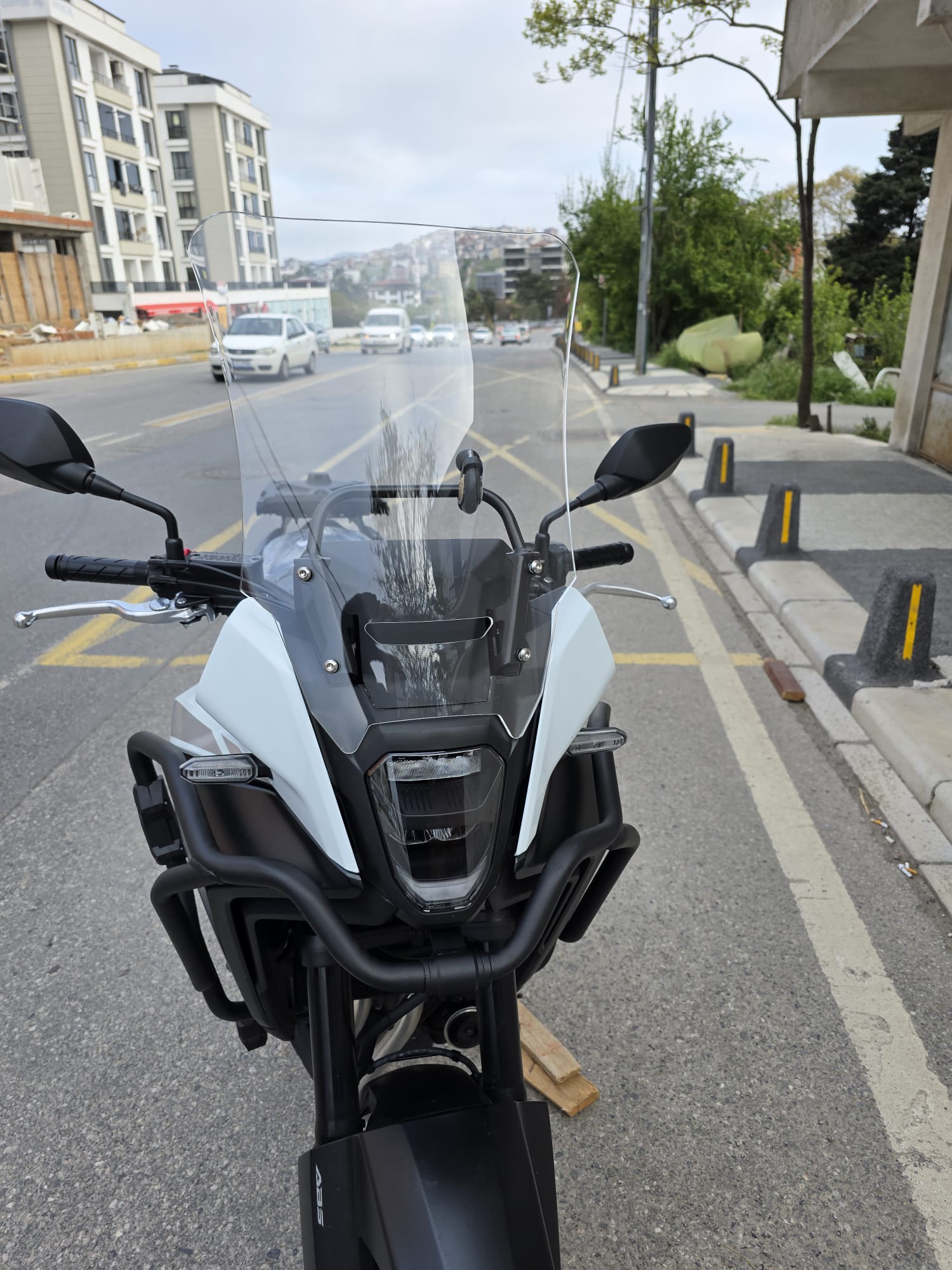 Honda NX 500 Ön Cam 48cm 2025 Model Şeffaf Renkli 4mm UZUN CAM