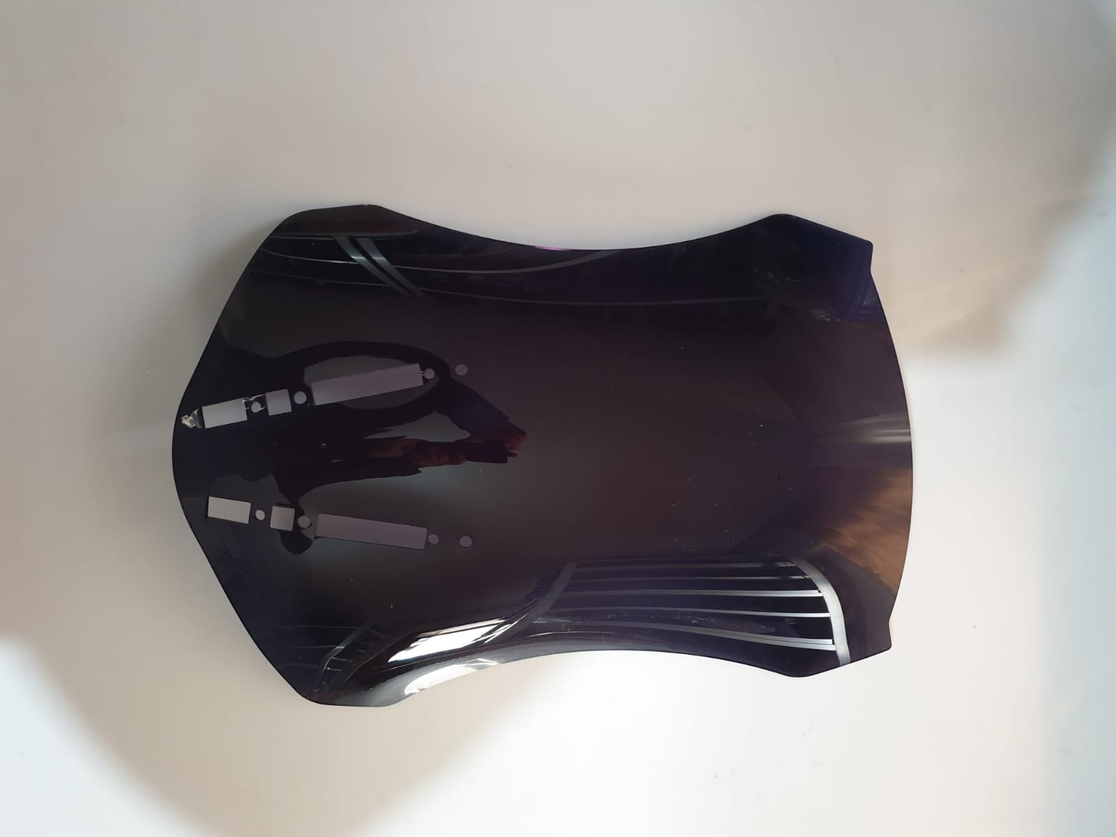 Zontes ZT 350 T2 Siperlik Ön Cam 2025 Model 55cm Siyah Renkli 4mm