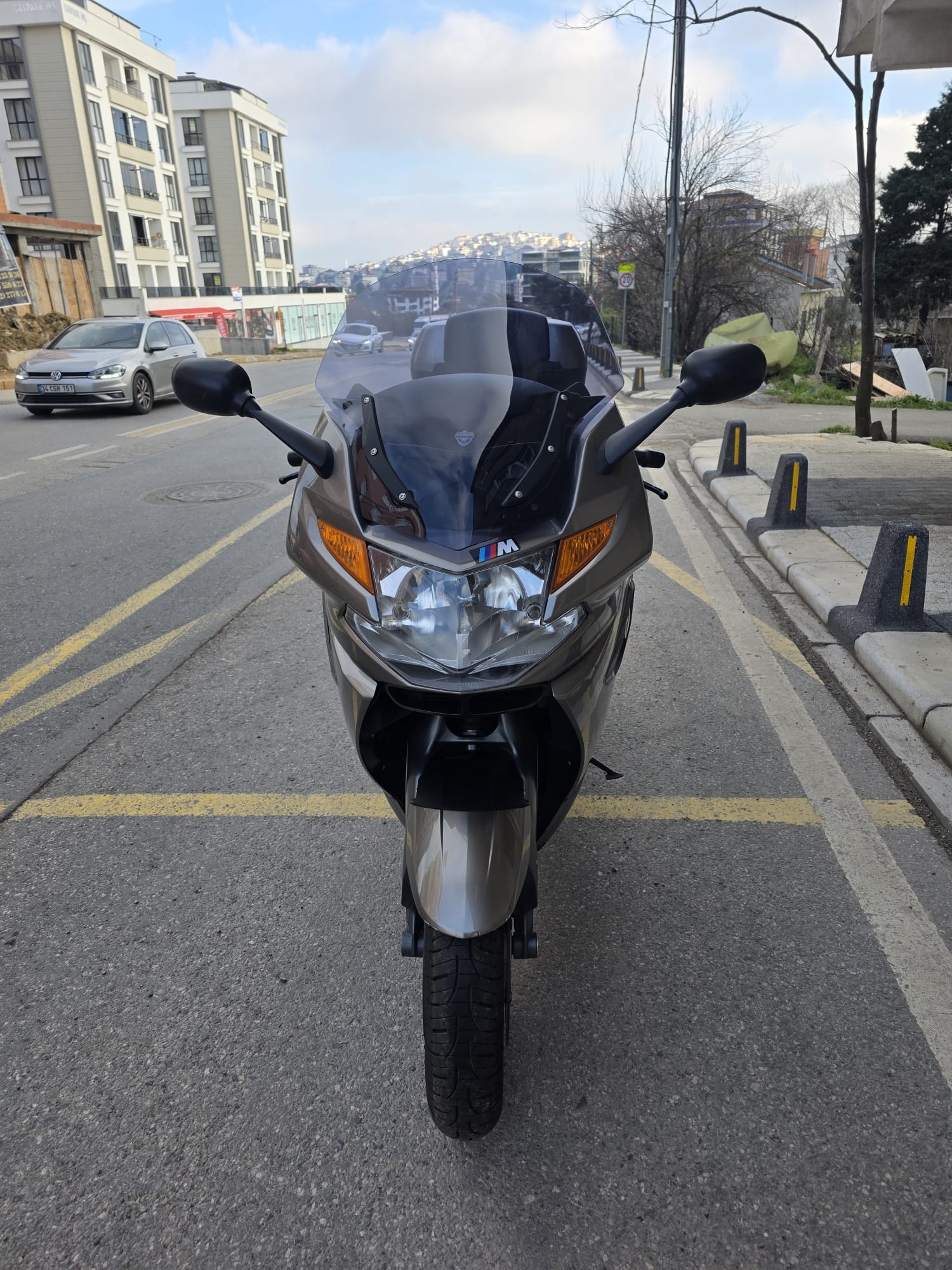 BMW K 1300 GT Siperlik Ön Cam 2009 Model 63cm Füme Renkli 4mm
