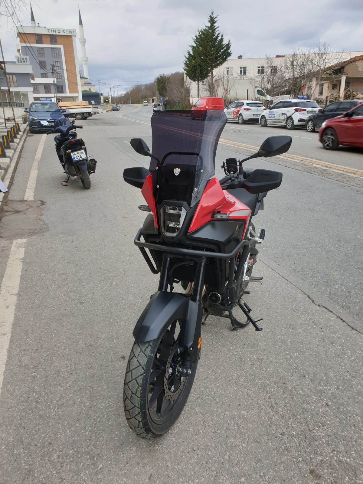 Honda NX 500 Ön Cam 2025 Model 44cm Siyah Renkli 4mm UZUN CAM