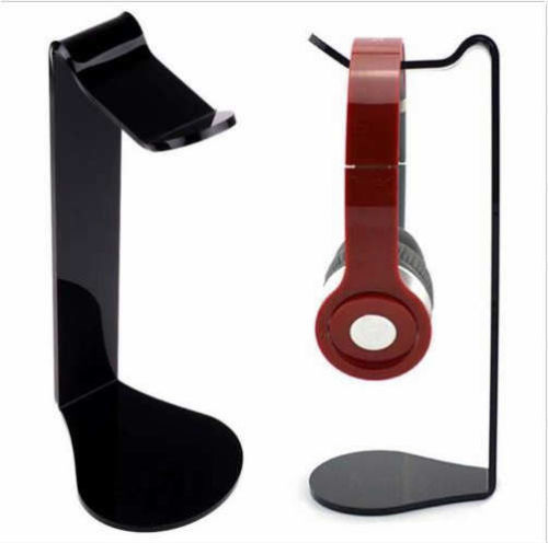 Kulaklık Standı Siyah Kulaklık Askı Akrilik Masa Üstü Stand Headphone Ünitesi Oyuncu Stant Tutucu