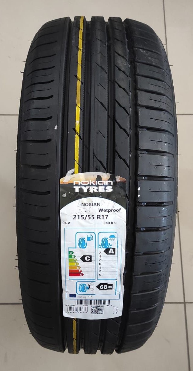 Nokian 215/55R17 94V Wetproof Yaz Lastiği 2021 Üretim