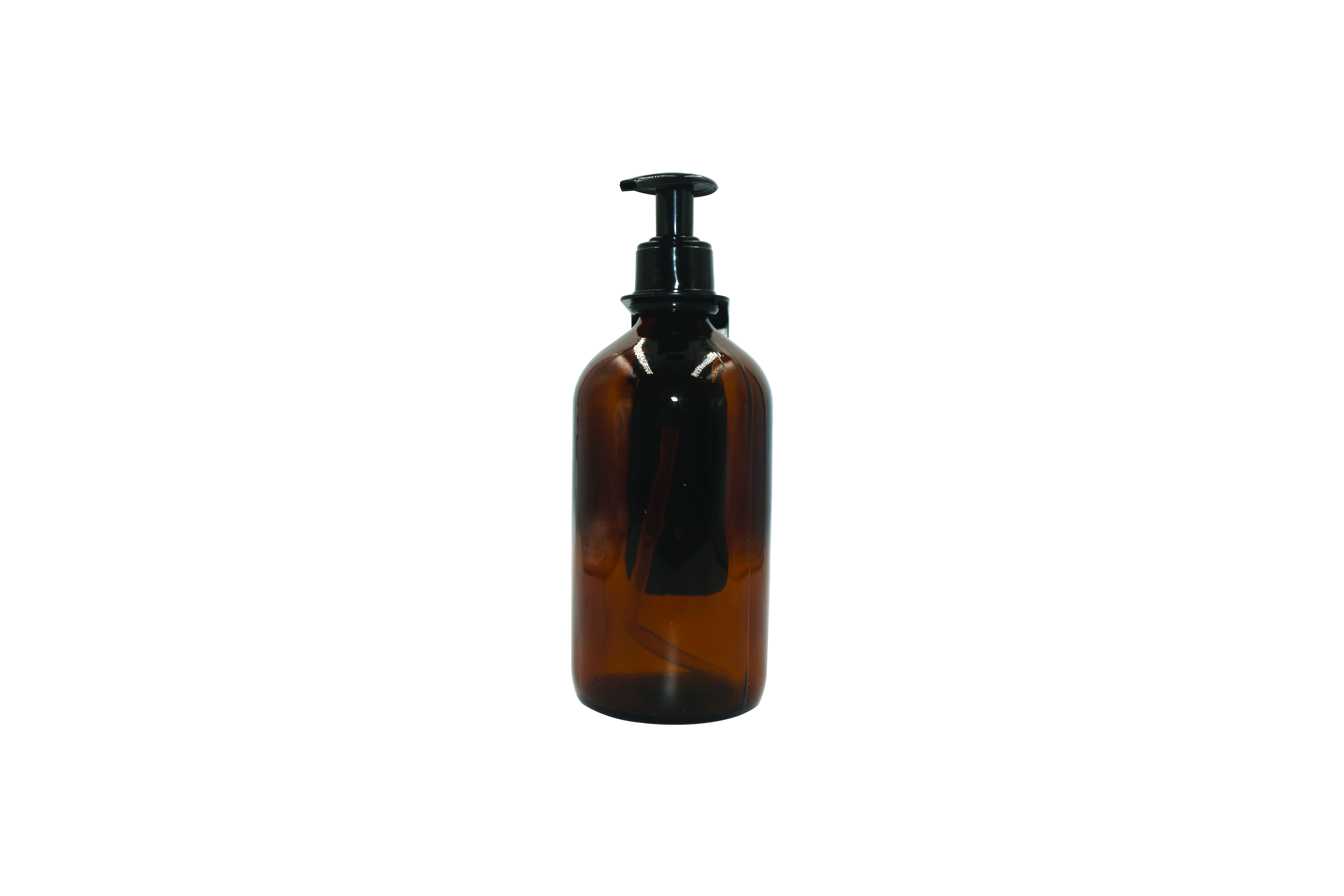 1 Adet 500ml Amber Kahverengi Cam Sıvı Sabunluk, Cam Şişe